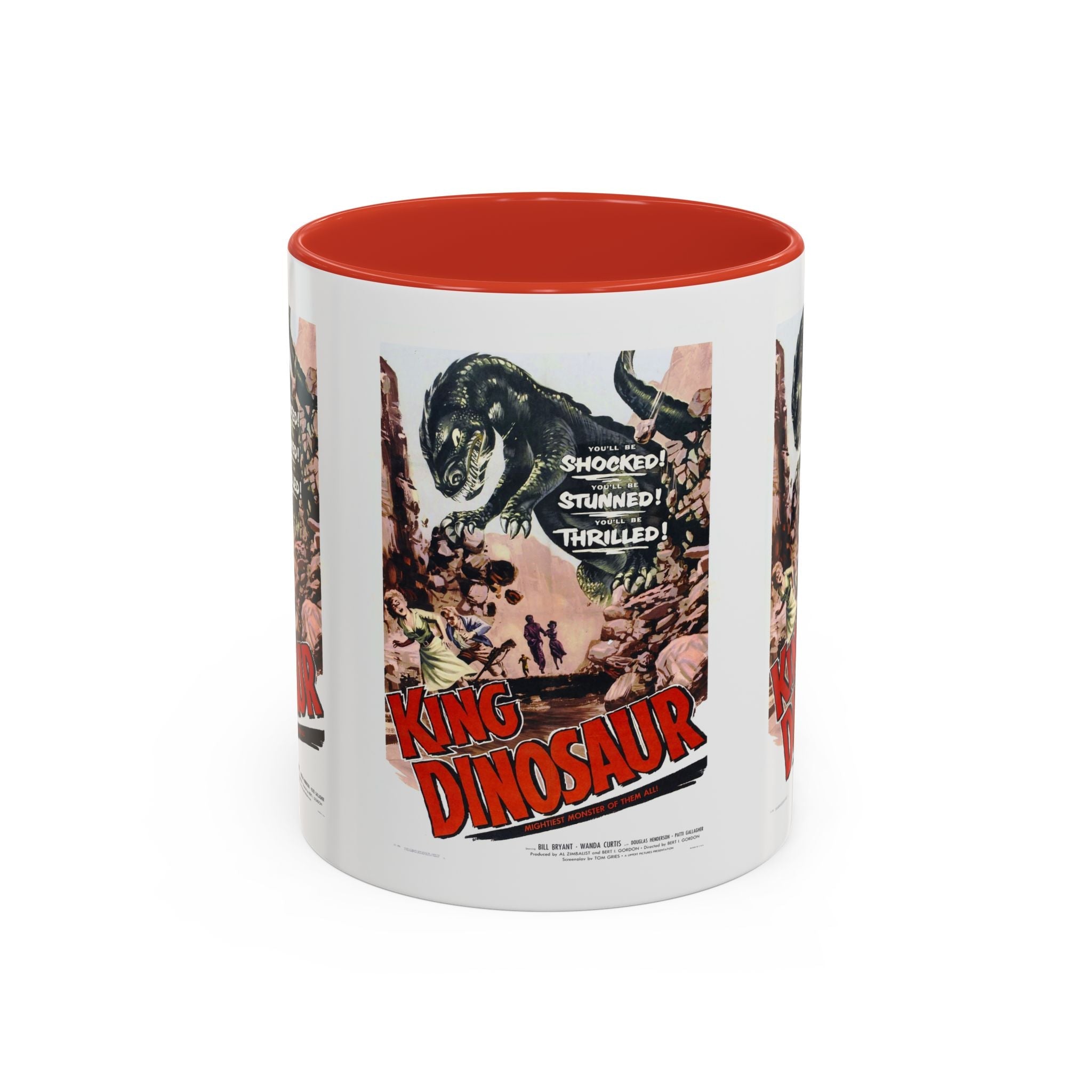 Cult Classic Movie Poster Art Accent Coffee Mug (11, 15oz) - King Dinosaur 1955 - POPvault