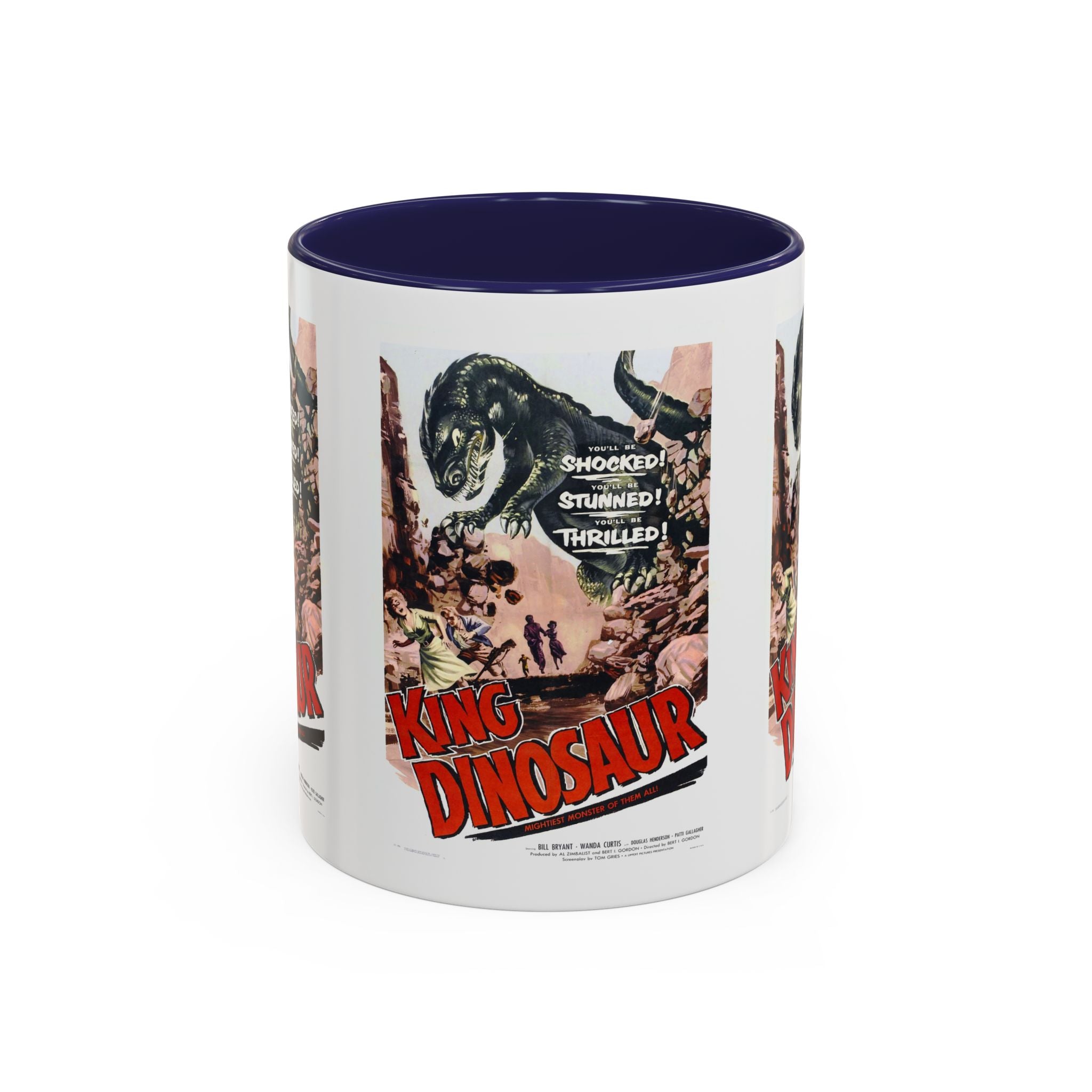 Cult Classic Movie Poster Art Accent Coffee Mug (11, 15oz) - King Dinosaur 1955 - POPvault