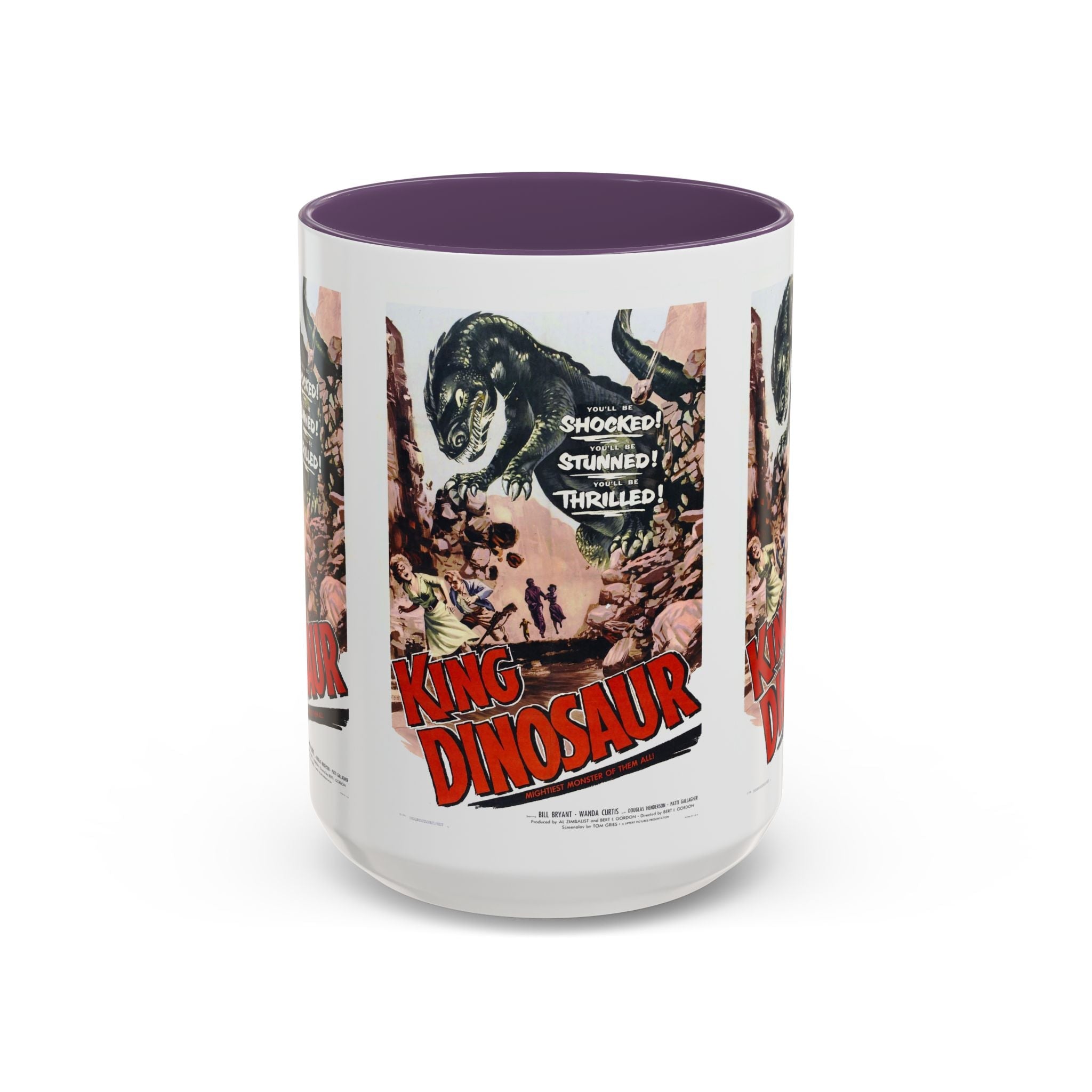 Cult Classic Movie Poster Art Accent Coffee Mug (11, 15oz) - King Dinosaur 1955 - POPvault