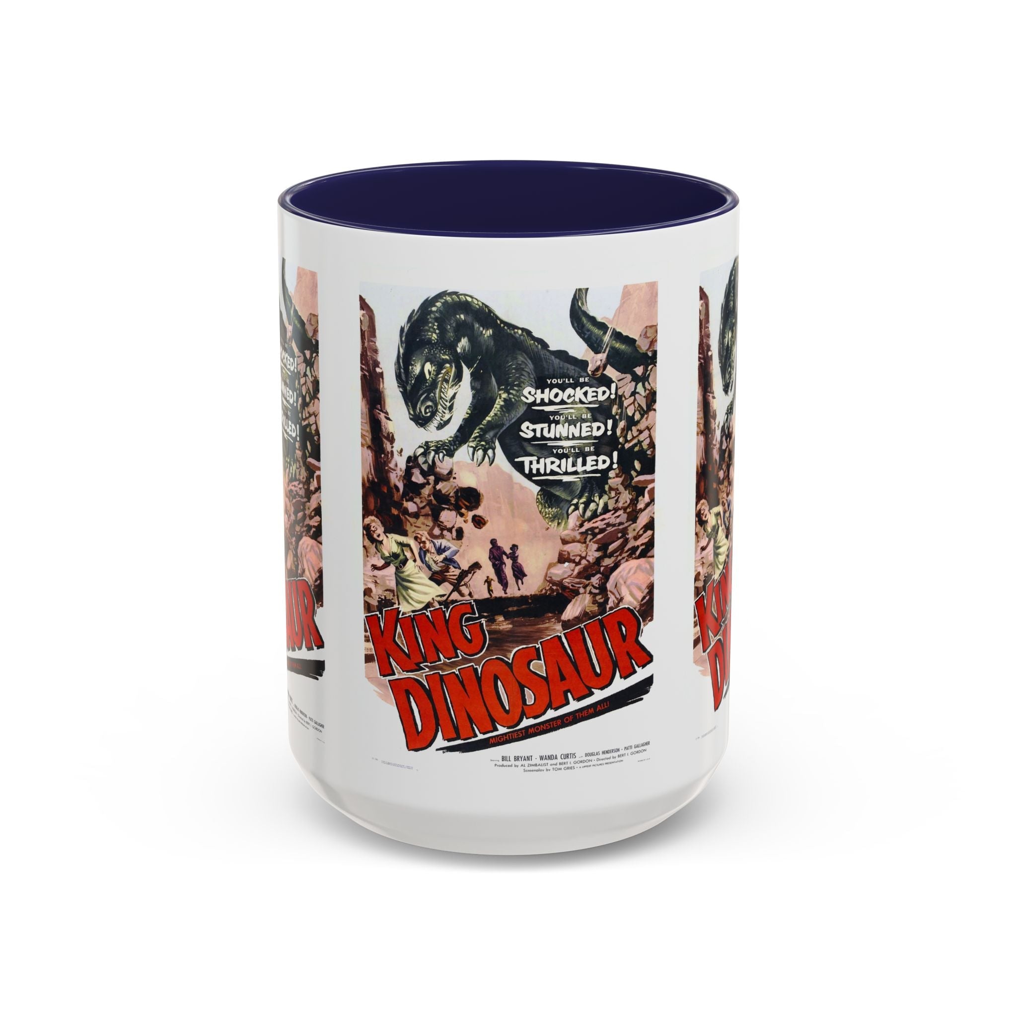 Cult Classic Movie Poster Art Accent Coffee Mug (11, 15oz) - King Dinosaur 1955 - POPvault