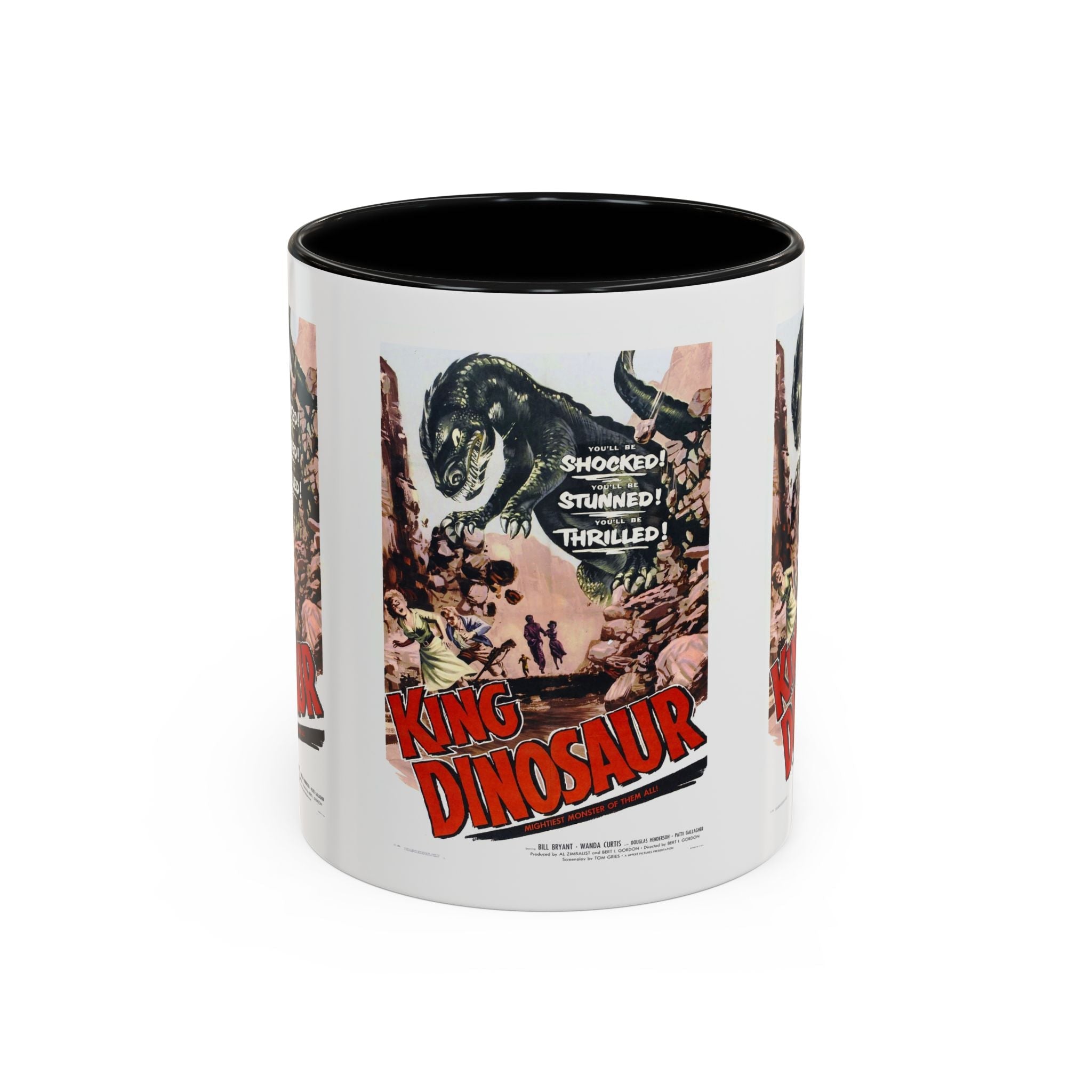 Cult Classic Movie Poster Art Accent Coffee Mug (11, 15oz) - King Dinosaur 1955 - POPvault