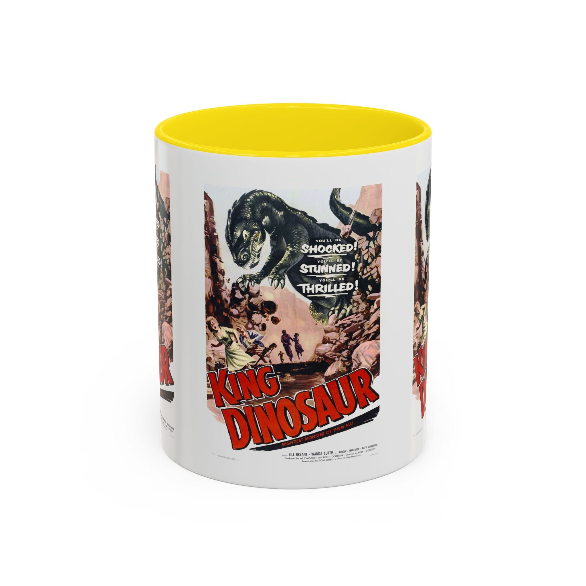 Cult Classic Movie Poster Art Accent Coffee Mug (11, 15oz) - King Dinosaur 1955 - POPvault