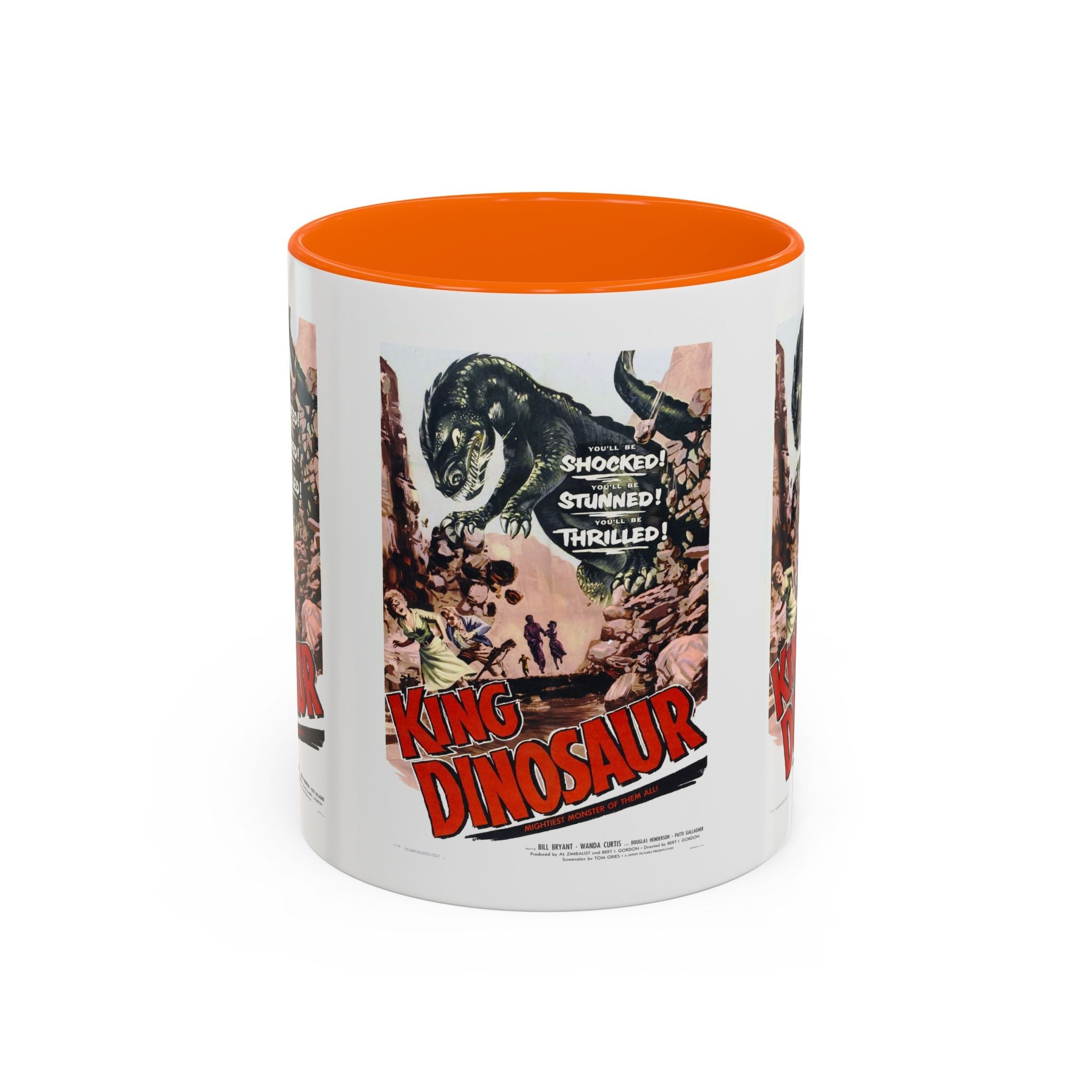 Cult Classic Movie Poster Art Accent Coffee Mug (11, 15oz) - King Dinosaur 1955 - POPvault