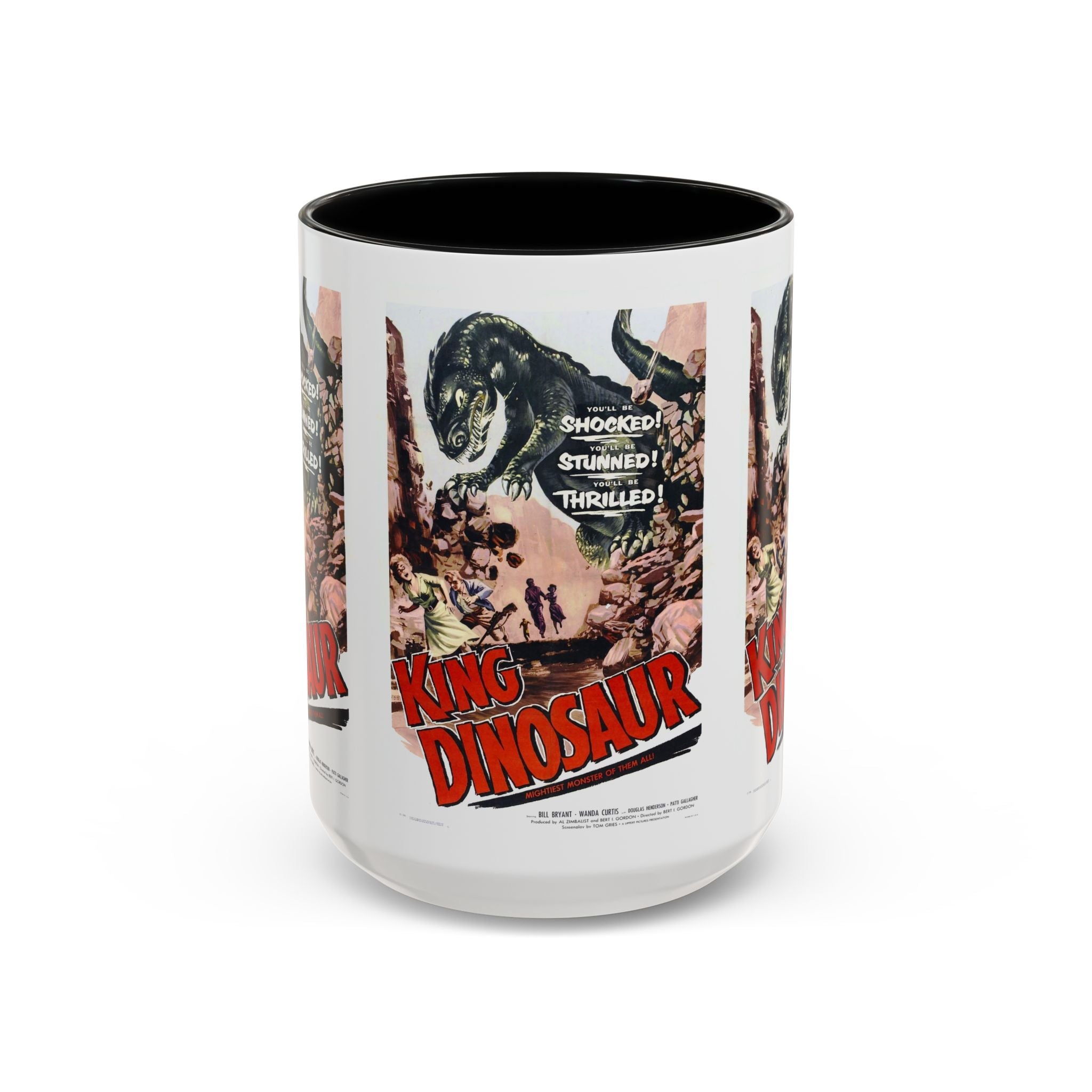 Cult Classic Movie Poster Art Accent Coffee Mug (11, 15oz) - King Dinosaur 1955 - POPvault