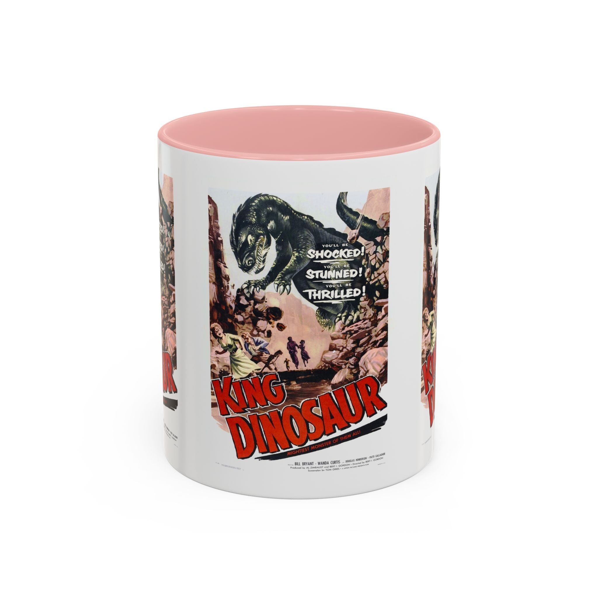 Cult Classic Movie Poster Art Accent Coffee Mug (11, 15oz) - King Dinosaur 1955 - POPvault