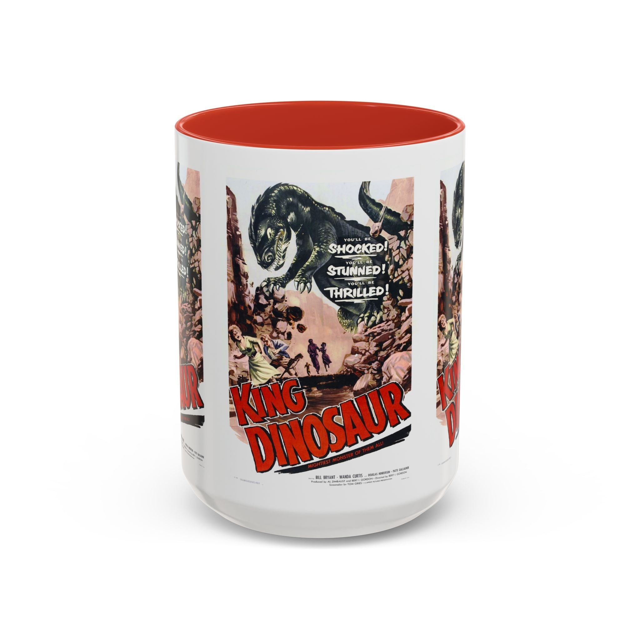 Cult Classic Movie Poster Art Accent Coffee Mug (11, 15oz) - King Dinosaur 1955 - POPvault