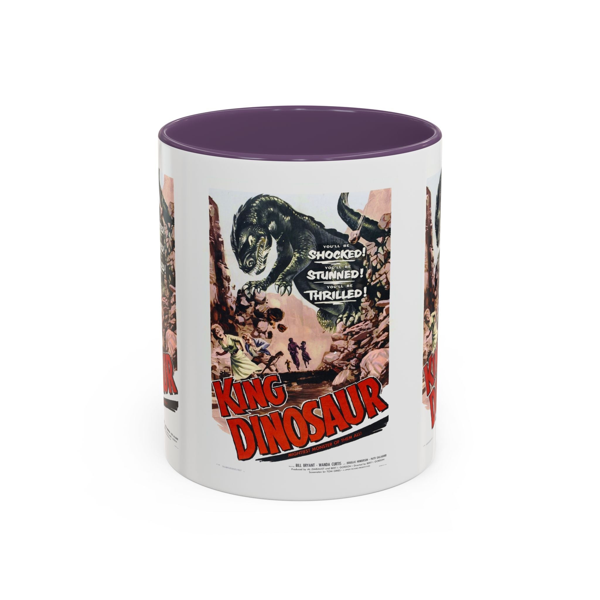 Cult Classic Movie Poster Art Accent Coffee Mug (11, 15oz) - King Dinosaur 1955 - POPvault