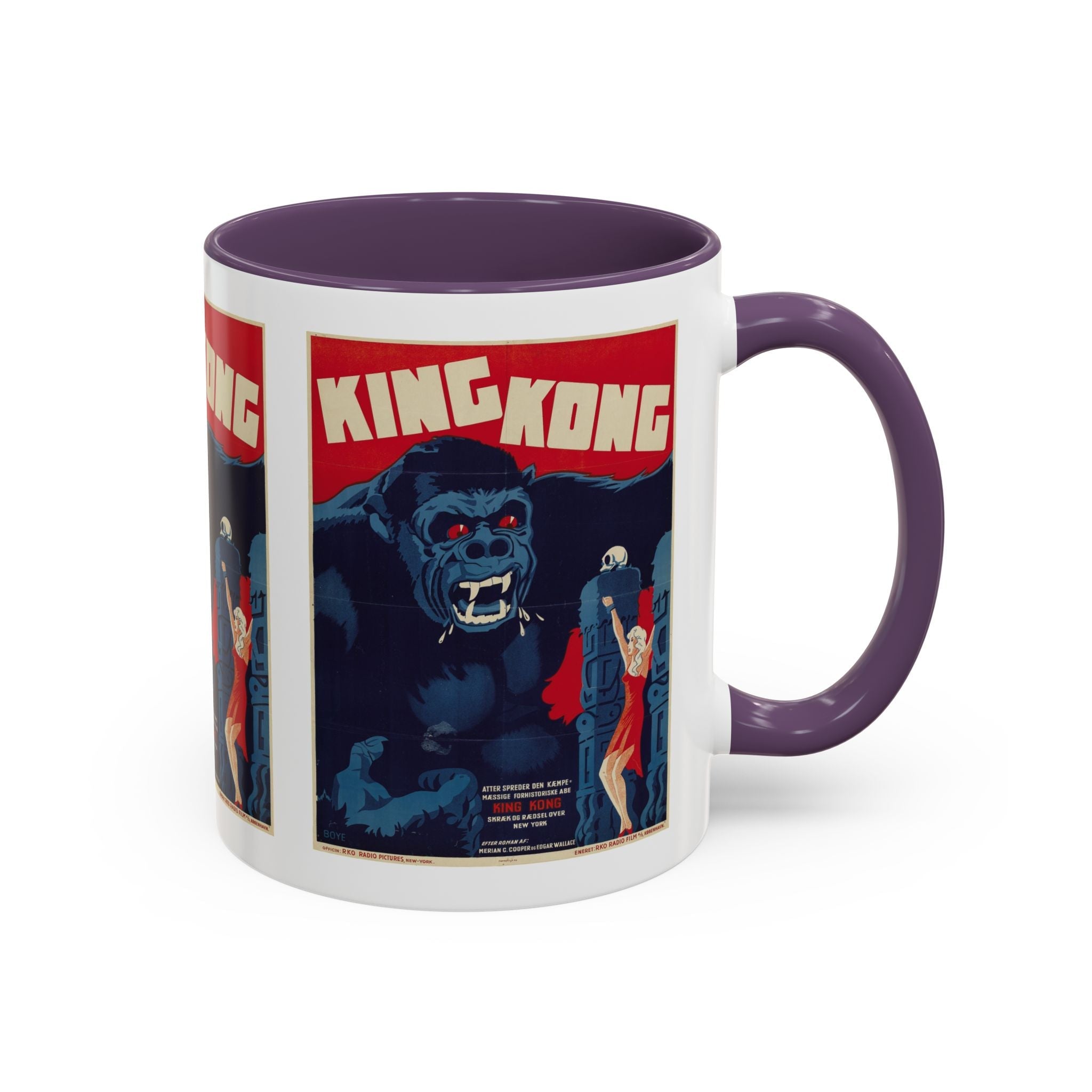 Cult Classic Movie Poster Art Accent Coffee Mug (11, 15oz) - King Kong 1933 - POPvault