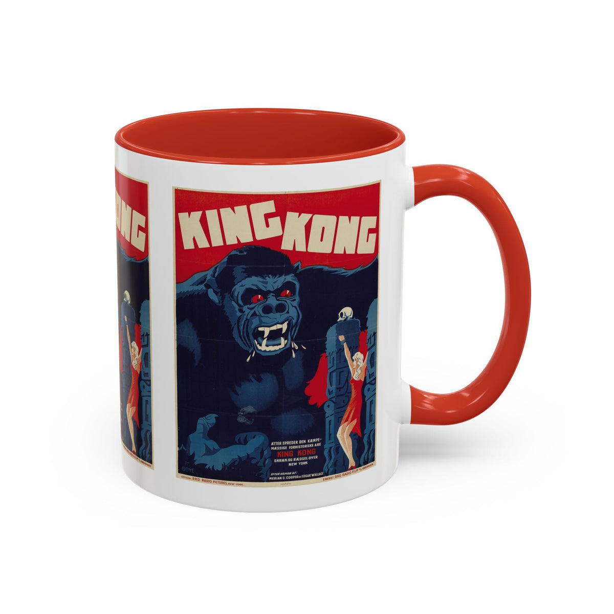Cult Classic Movie Poster Art Accent Coffee Mug (11, 15oz) - King Kong 1933 - Mug