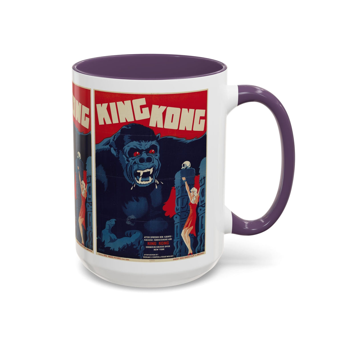 Cult Classic Movie Poster Art Accent Coffee Mug (11, 15oz) - King Kong 1933 - Mug