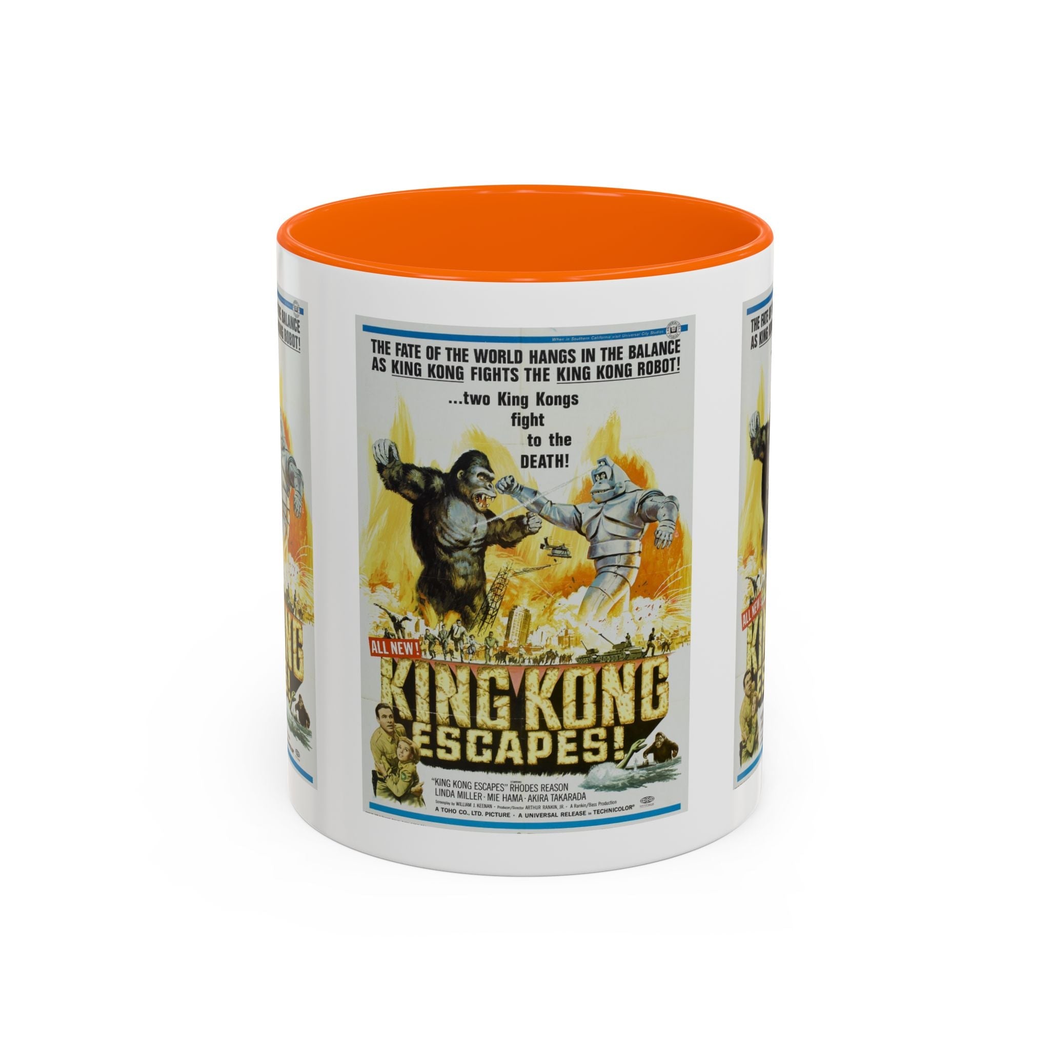 Cult Classic Movie Poster Art Accent Coffee Mug (11, 15oz) - King Kong Escapes 1967 - POPvault