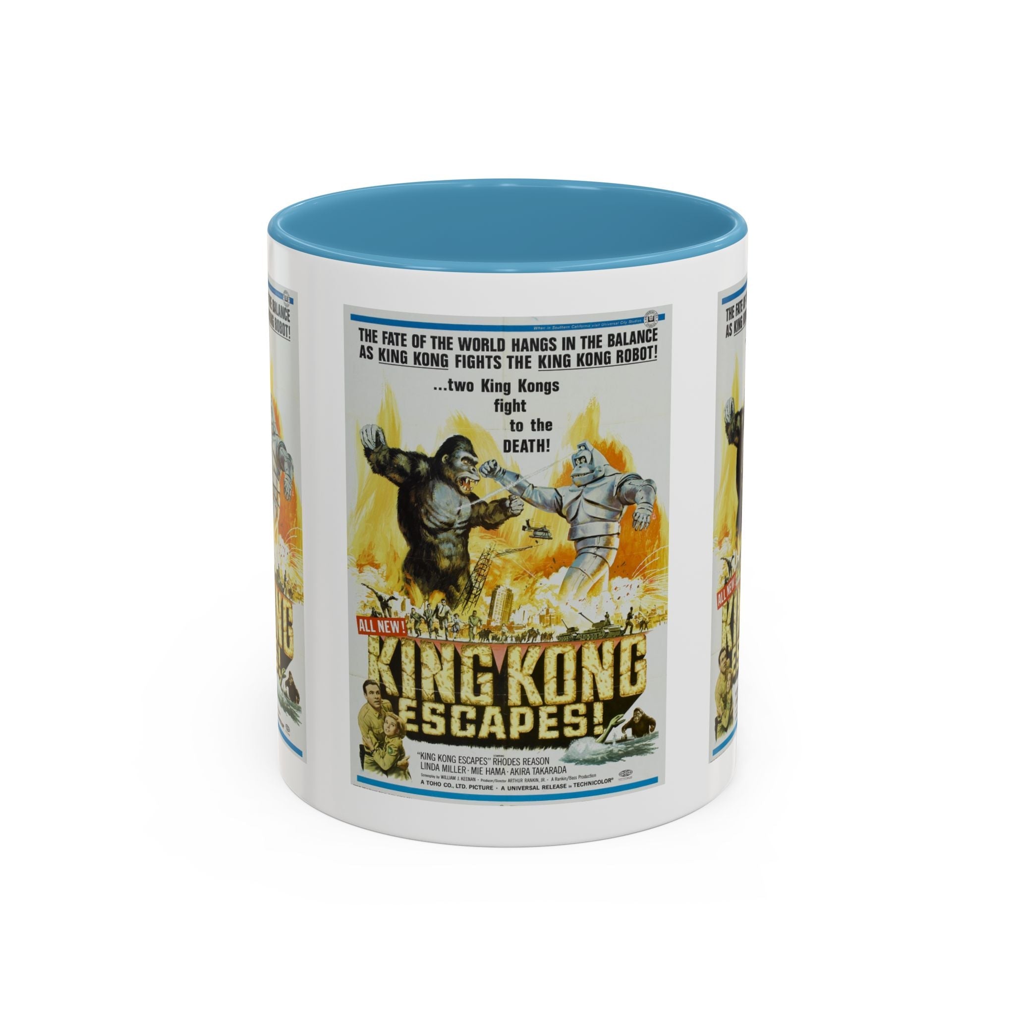 Cult Classic Movie Poster Art Accent Coffee Mug (11, 15oz) - King Kong Escapes 1967 - POPvault