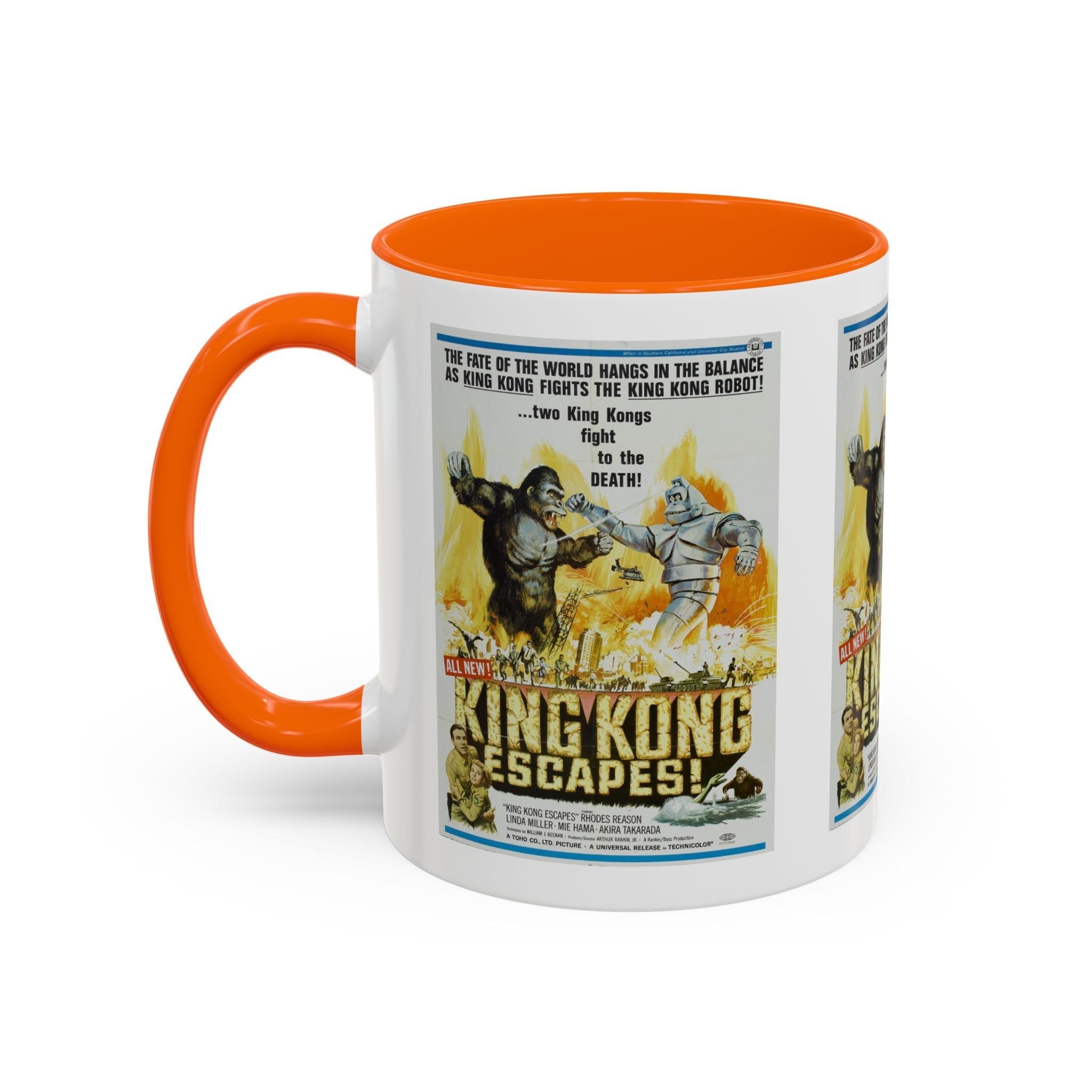Cult Classic Movie Poster Art Accent Coffee Mug (11, 15oz) - King Kong Escapes 1967 - POPvault
