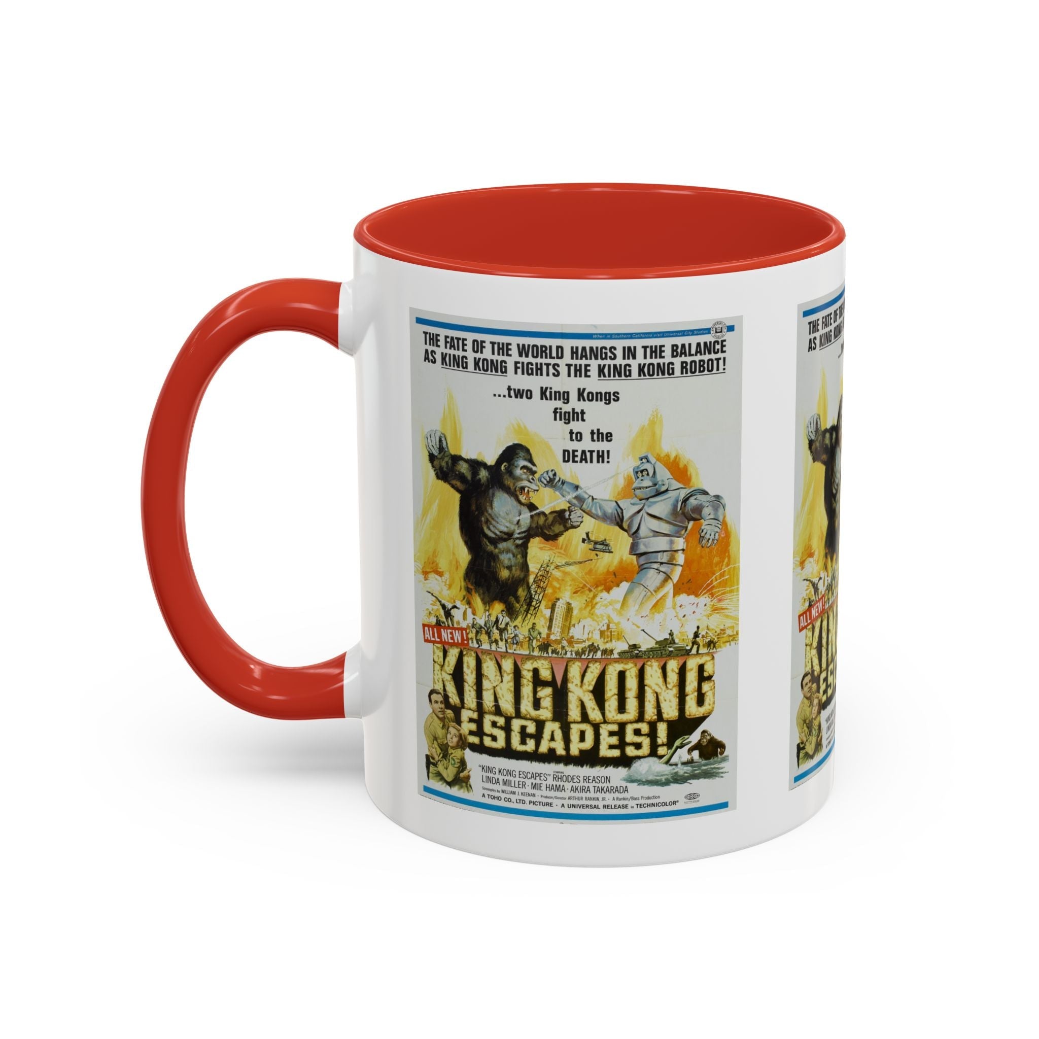 Cult Classic Movie Poster Art Accent Coffee Mug (11, 15oz) - King Kong Escapes 1967 - POPvault