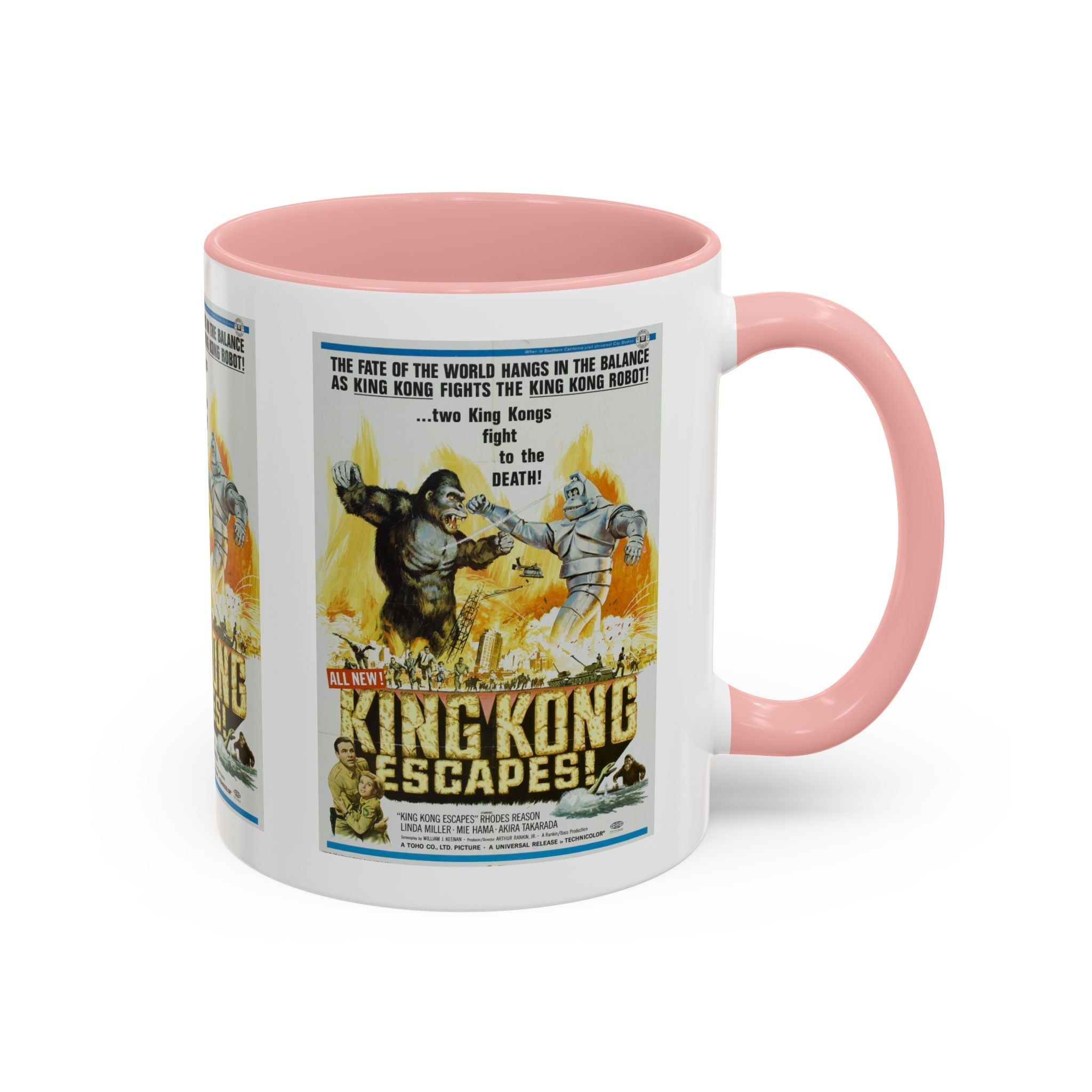 Cult Classic Movie Poster Art Accent Coffee Mug (11, 15oz) - King Kong Escapes 1967 - POPvault