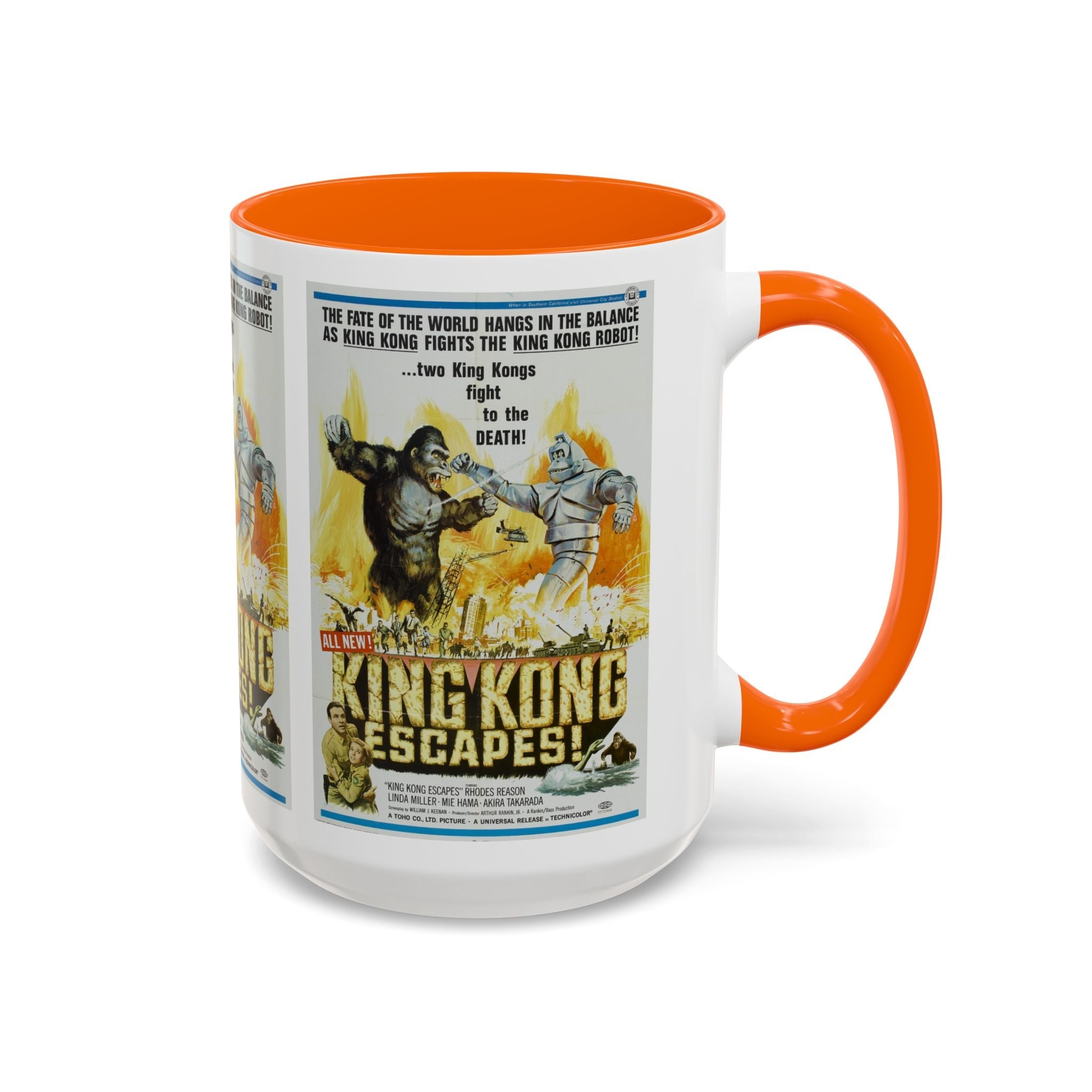 Cult Classic Movie Poster Art Accent Coffee Mug (11, 15oz) - King Kong Escapes 1967 - POPvault
