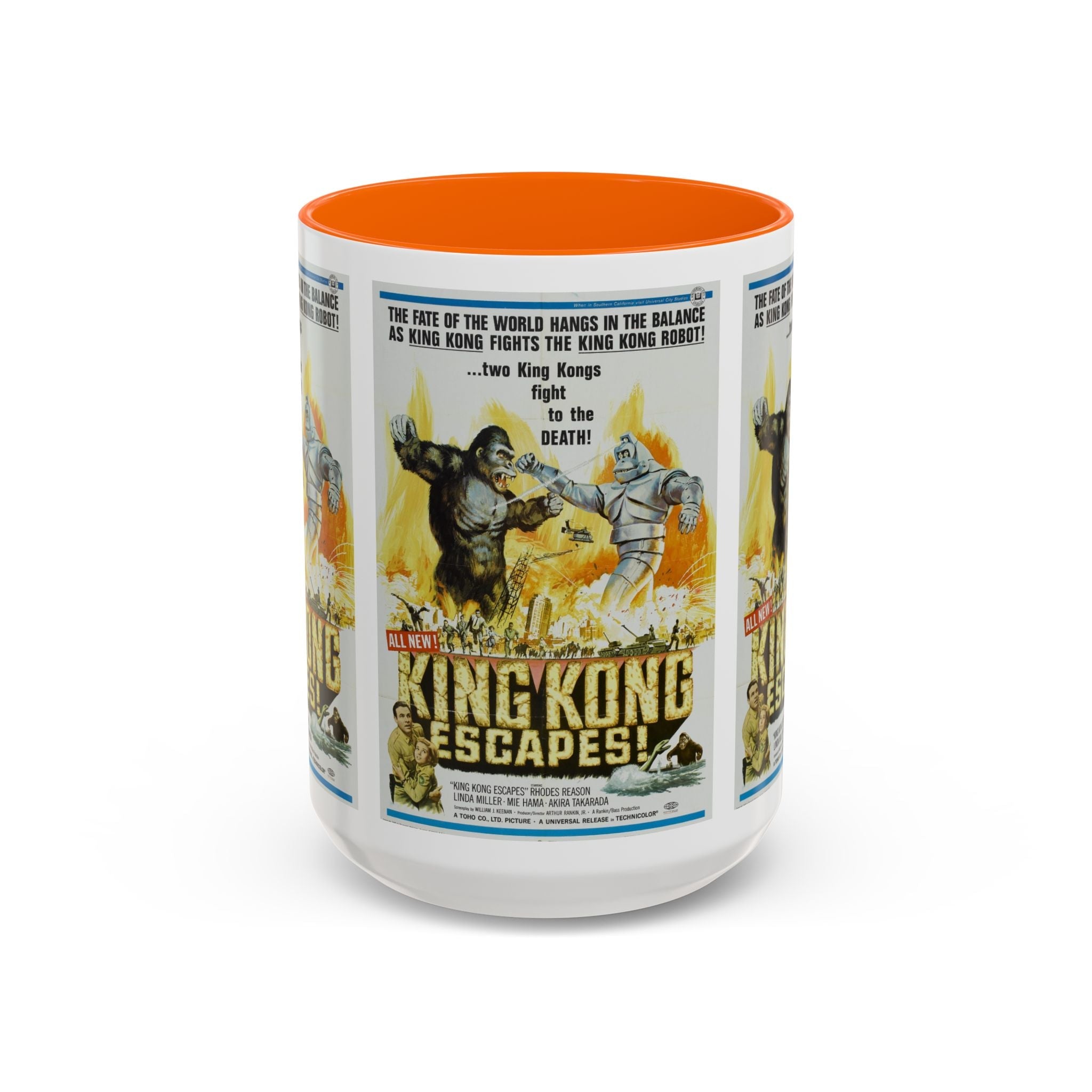 Cult Classic Movie Poster Art Accent Coffee Mug (11, 15oz) - King Kong Escapes 1967 - POPvault
