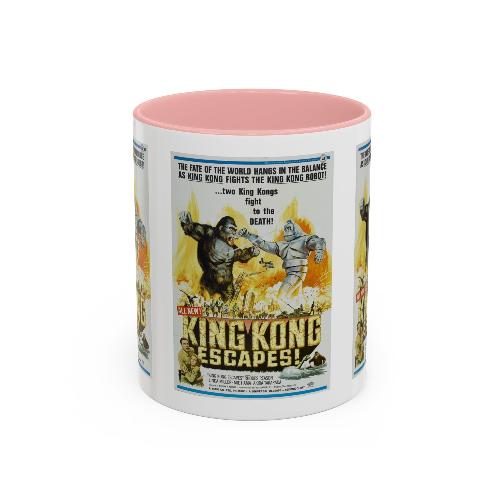 Cult Classic Movie Poster Art Accent Coffee Mug (11, 15oz) - King Kong Escapes 1967 - POPvault