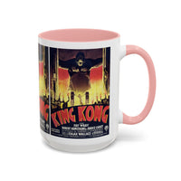 Cult Classic Movie Poster Art Accent Coffee Mug (11, 15oz) - King Kong French 1933 - Mug