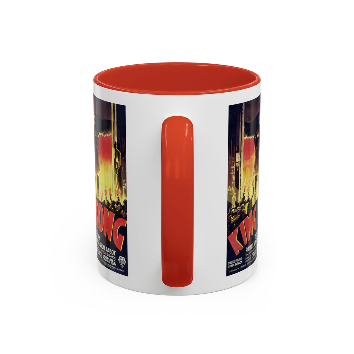 Cult Classic Movie Poster Art Accent Coffee Mug (11, 15oz) - King Kong French 1933 - Mug