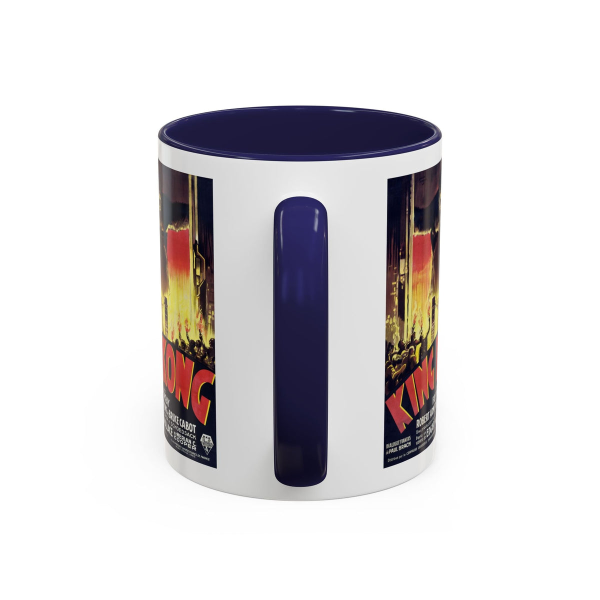 Cult Classic Movie Poster Art Accent Coffee Mug (11, 15oz) - King Kong French 1933 - Mug