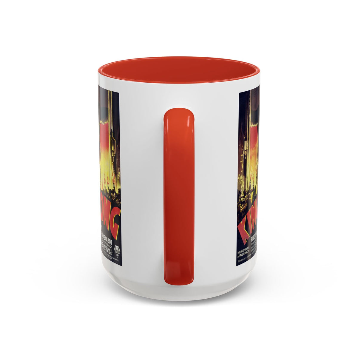 Cult Classic Movie Poster Art Accent Coffee Mug (11, 15oz) - King Kong French 1933 - Mug