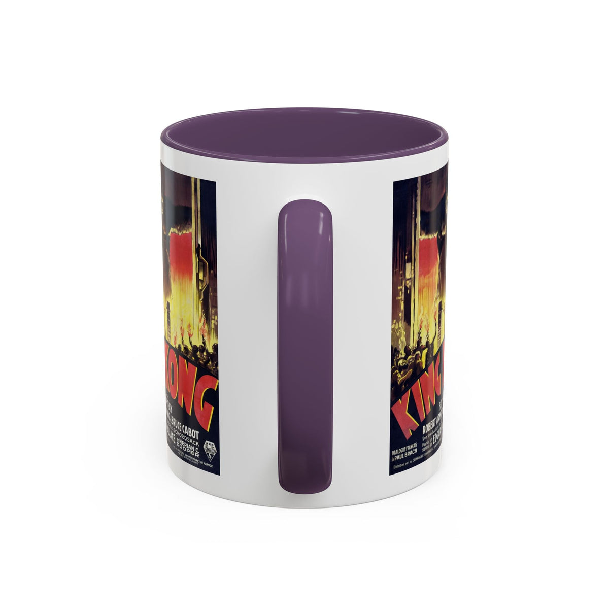 Cult Classic Movie Poster Art Accent Coffee Mug (11, 15oz) - King Kong French 1933 - Mug
