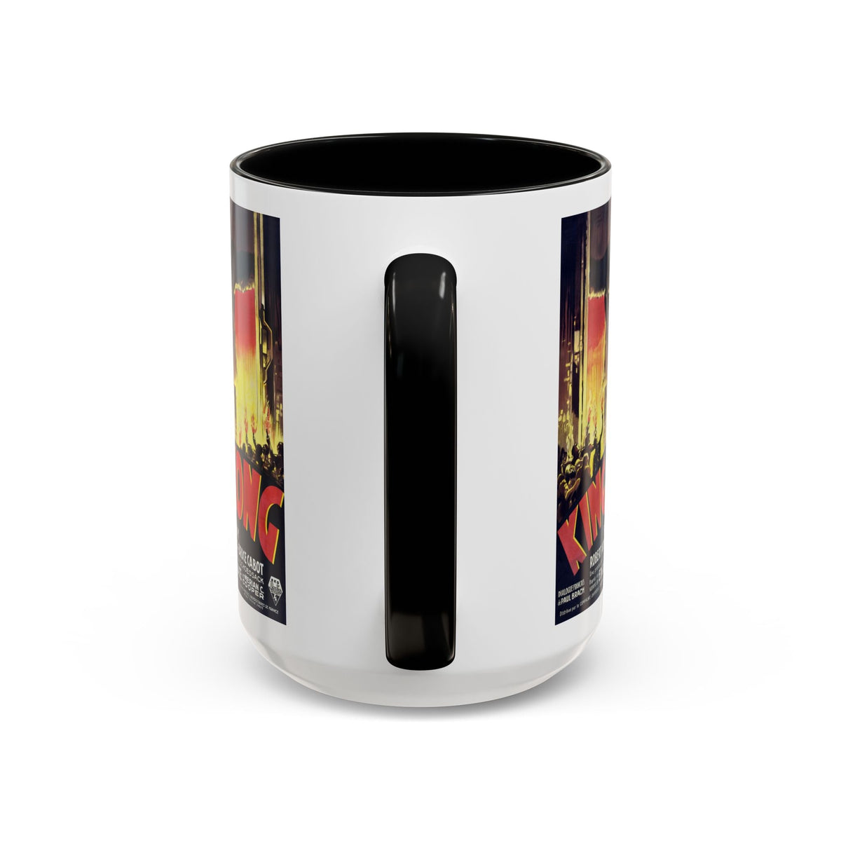 Cult Classic Movie Poster Art Accent Coffee Mug (11, 15oz) - King Kong French 1933 - Mug