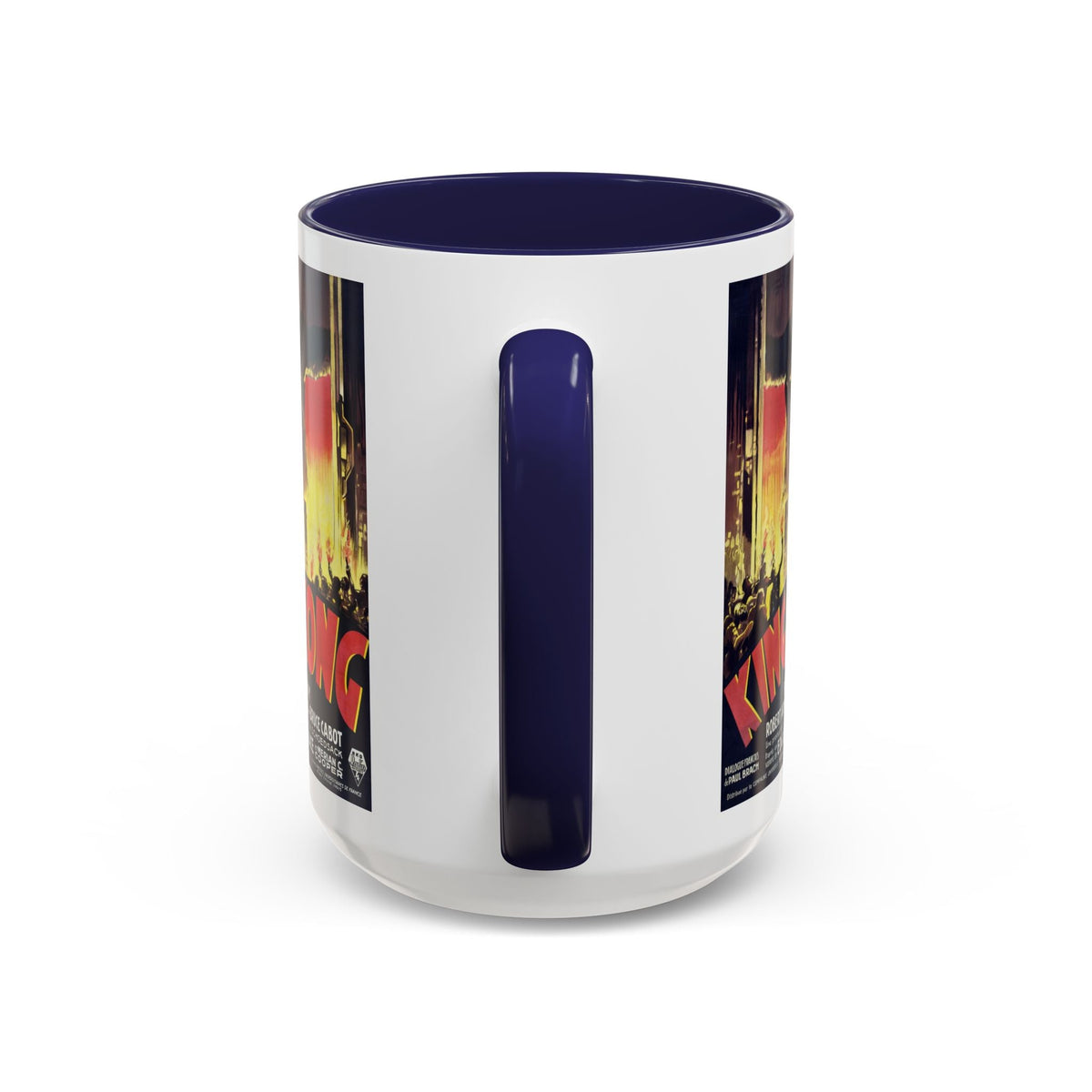Cult Classic Movie Poster Art Accent Coffee Mug (11, 15oz) - King Kong French 1933 - Mug
