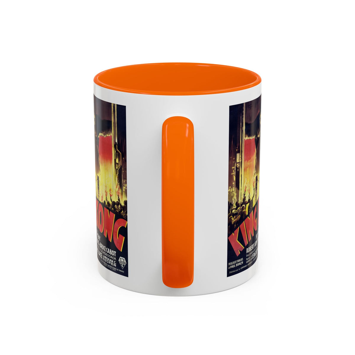 Cult Classic Movie Poster Art Accent Coffee Mug (11, 15oz) - King Kong French 1933 - Mug