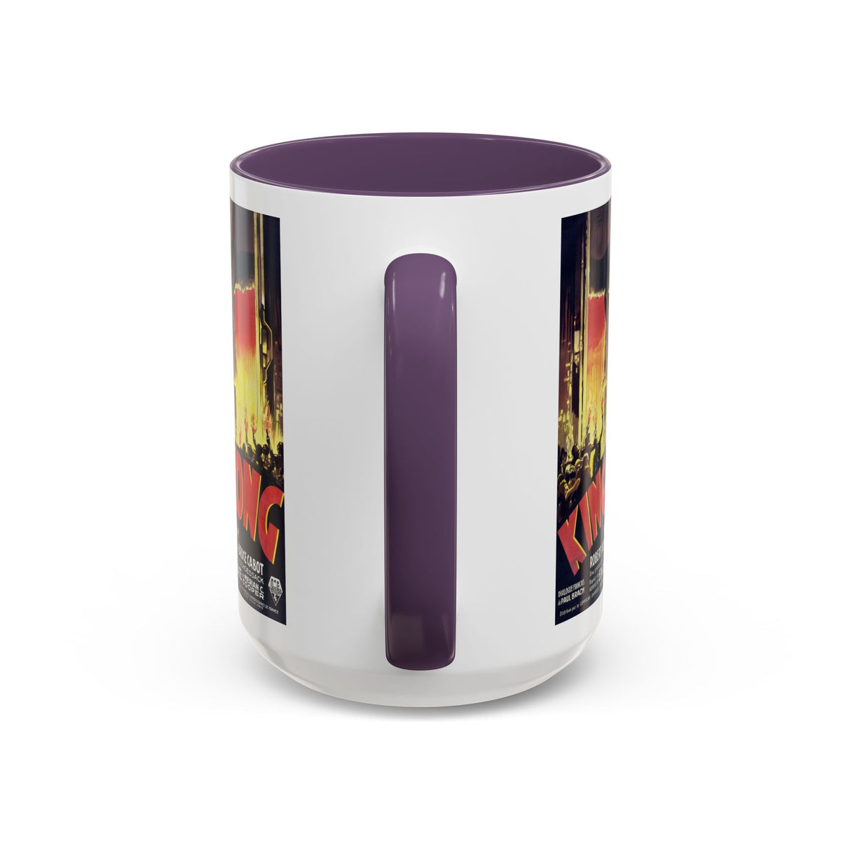 Cult Classic Movie Poster Art Accent Coffee Mug (11, 15oz) - King Kong French 1933 - Mug