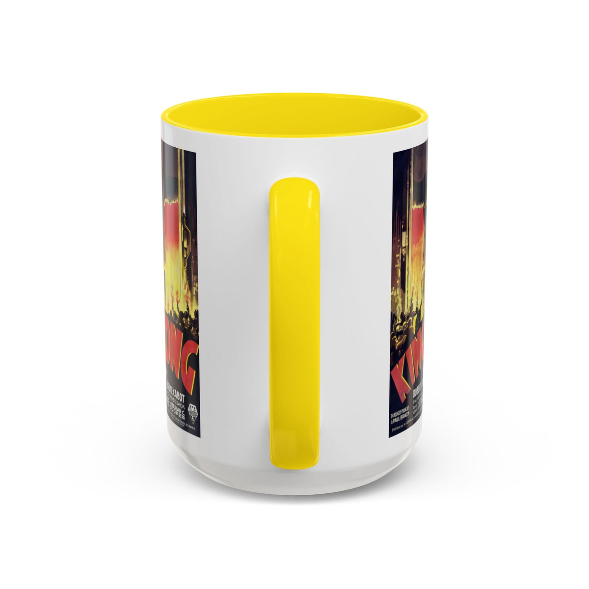 Cult Classic Movie Poster Art Accent Coffee Mug (11, 15oz) - King Kong French 1933 - Mug