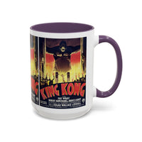 Cult Classic Movie Poster Art Accent Coffee Mug (11, 15oz) - King Kong French 1933 - Mug