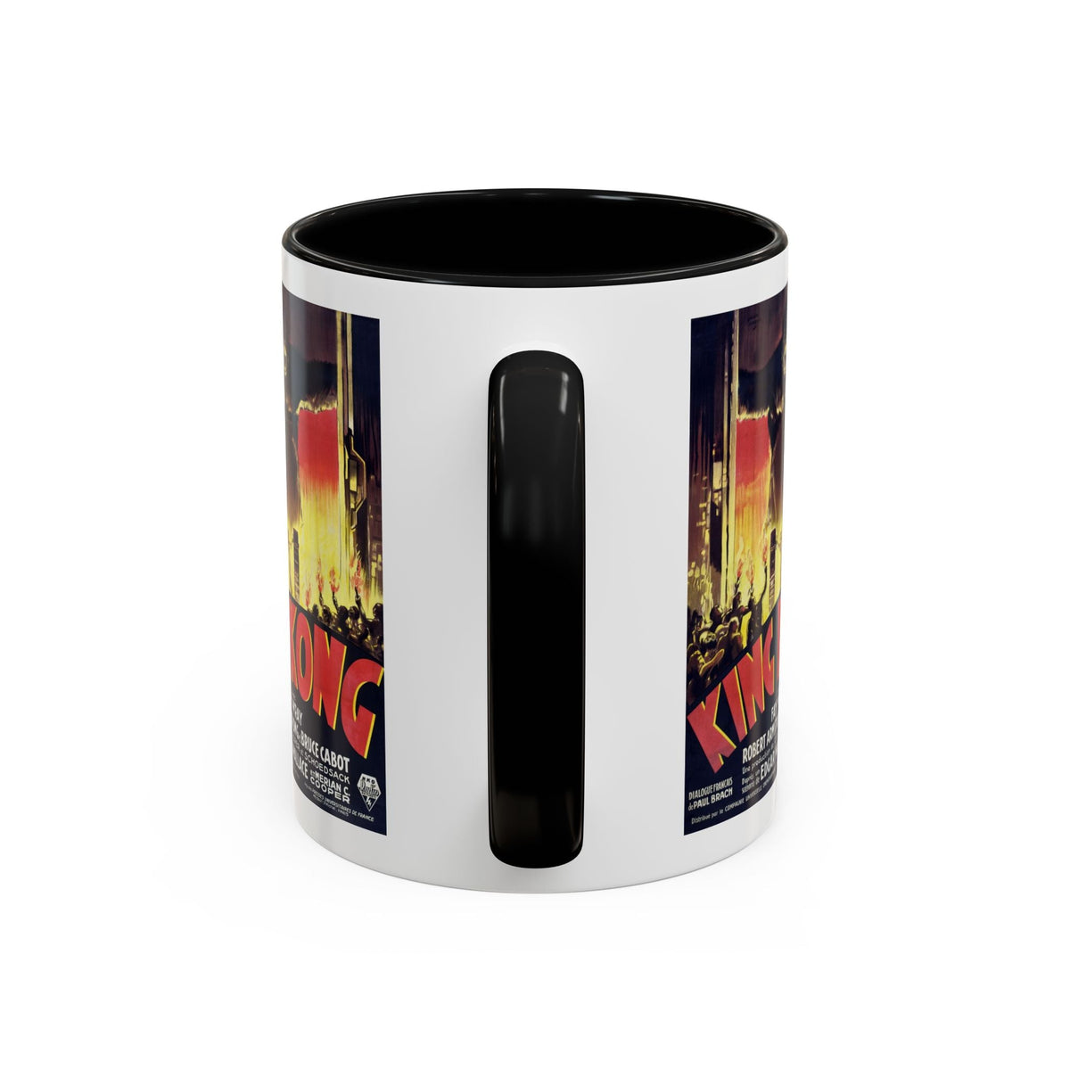 Cult Classic Movie Poster Art Accent Coffee Mug (11, 15oz) - King Kong French 1933 - Mug