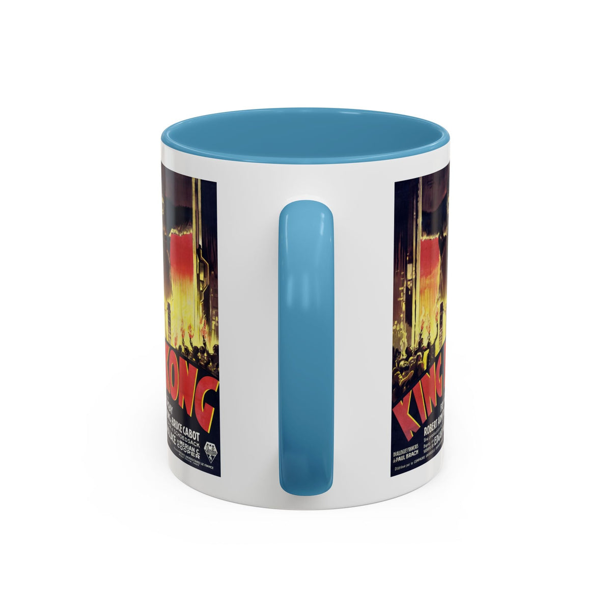Cult Classic Movie Poster Art Accent Coffee Mug (11, 15oz) - King Kong French 1933 - Mug