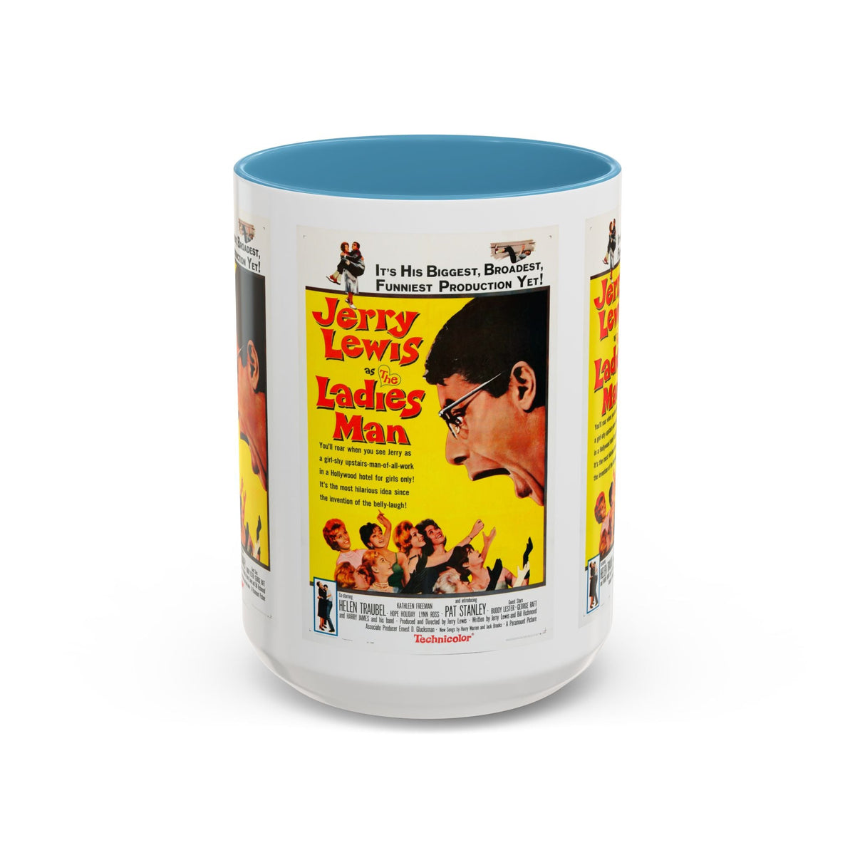Cult Classic Movie Poster Art Accent Coffee Mug (11, 15oz) - Ladies Man 1961 - Mug