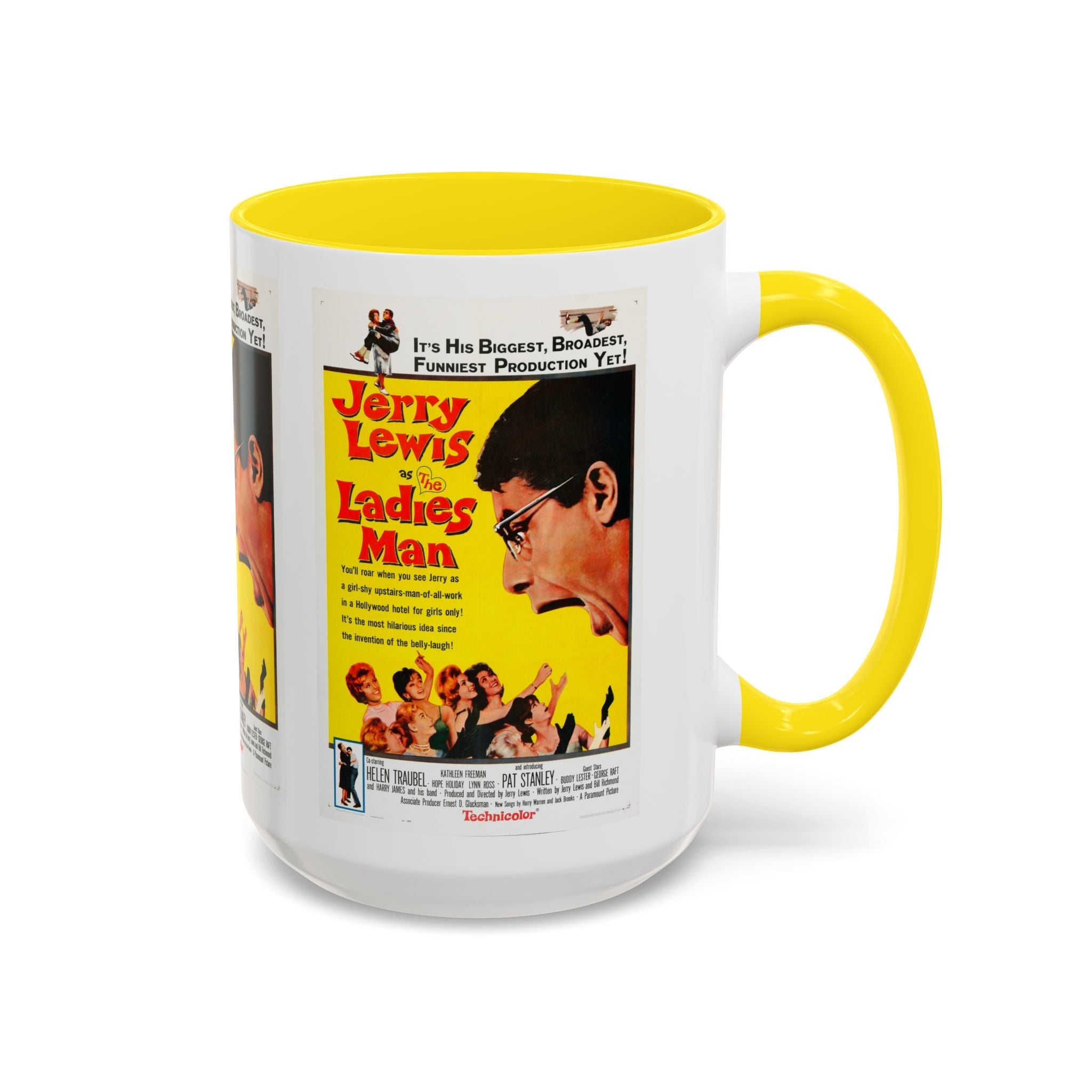 Cult Classic Movie Poster Art Accent Coffee Mug (11, 15oz) - Ladies Man 1961 - POPvault