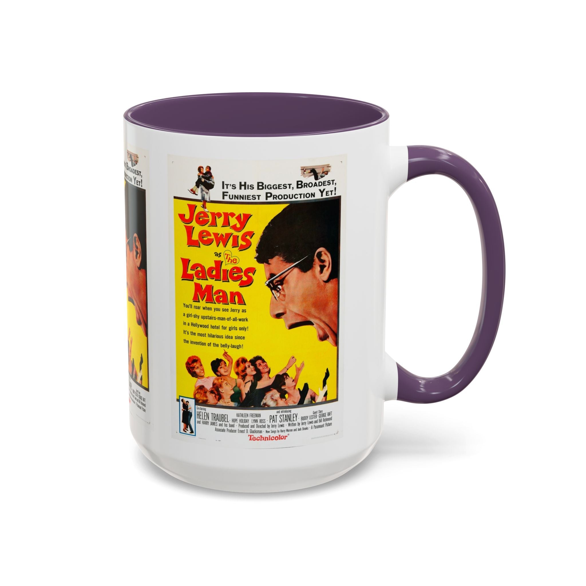 Cult Classic Movie Poster Art Accent Coffee Mug (11, 15oz) - Ladies Man 1961 - POPvault