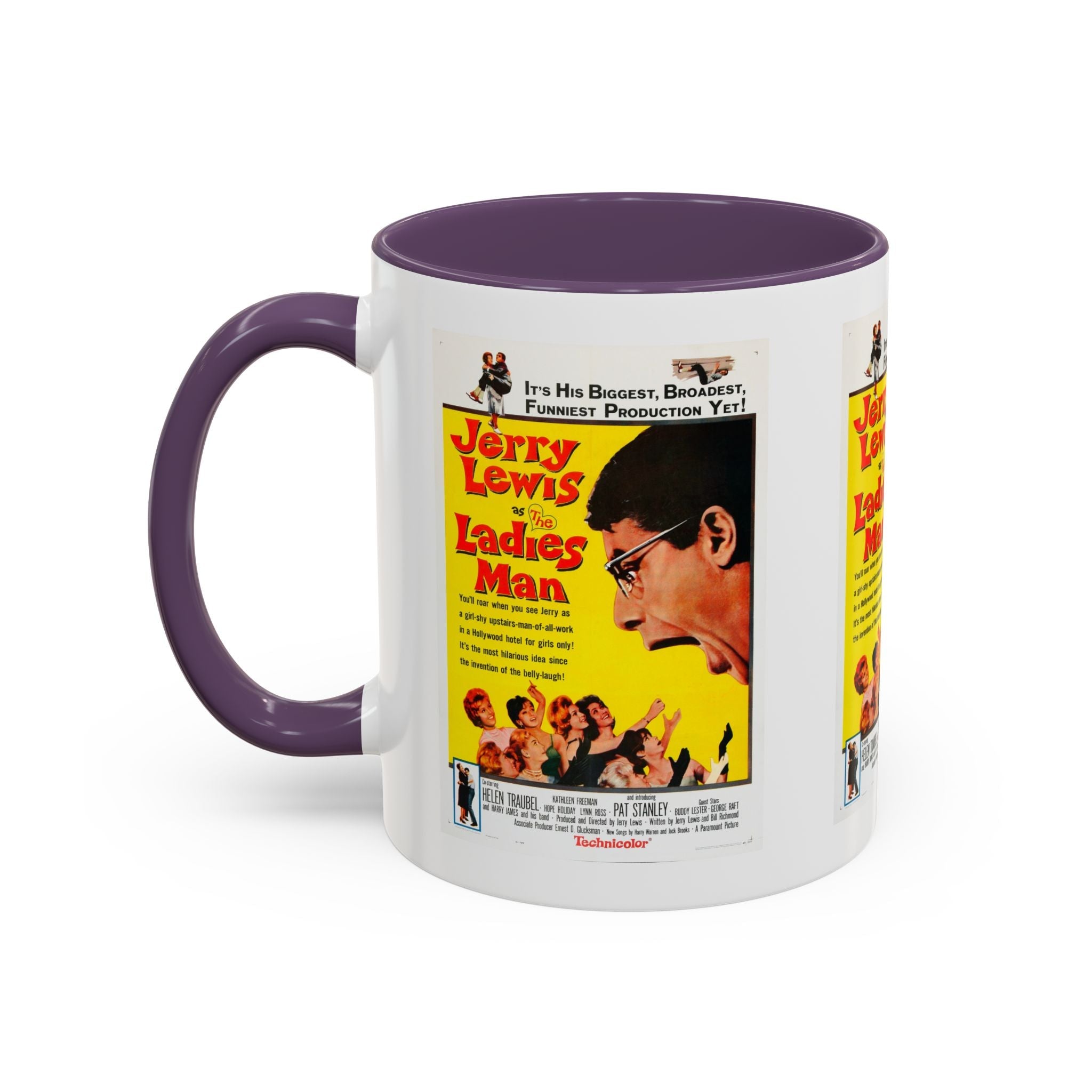 Cult Classic Movie Poster Art Accent Coffee Mug (11, 15oz) - Ladies Man 1961 - POPvault