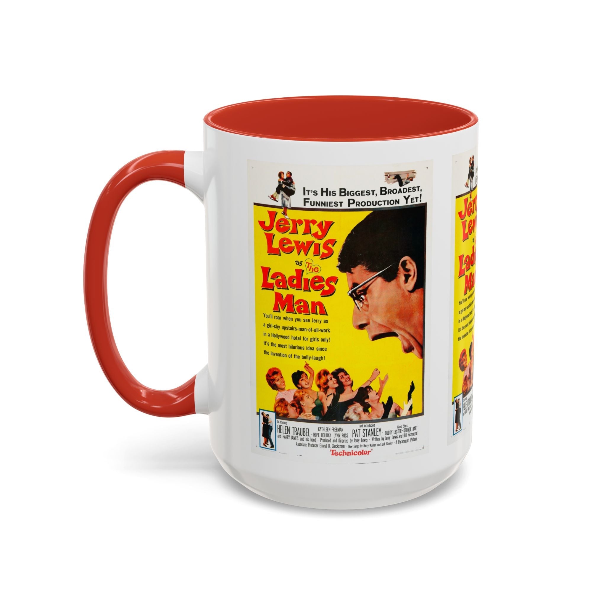Cult Classic Movie Poster Art Accent Coffee Mug (11, 15oz) - Ladies Man 1961 - POPvault