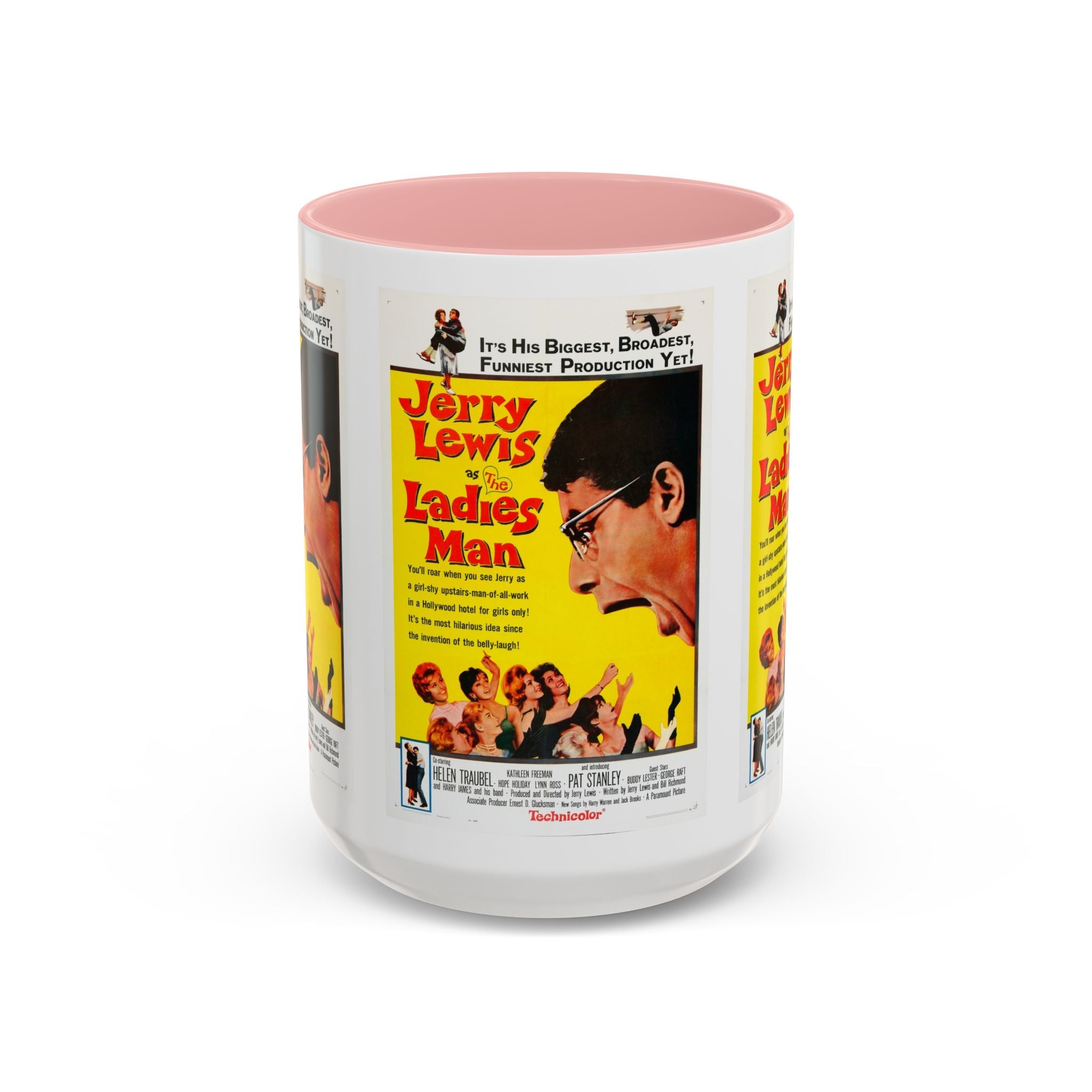 Cult Classic Movie Poster Art Accent Coffee Mug (11, 15oz) - Ladies Man 1961 - POPvault