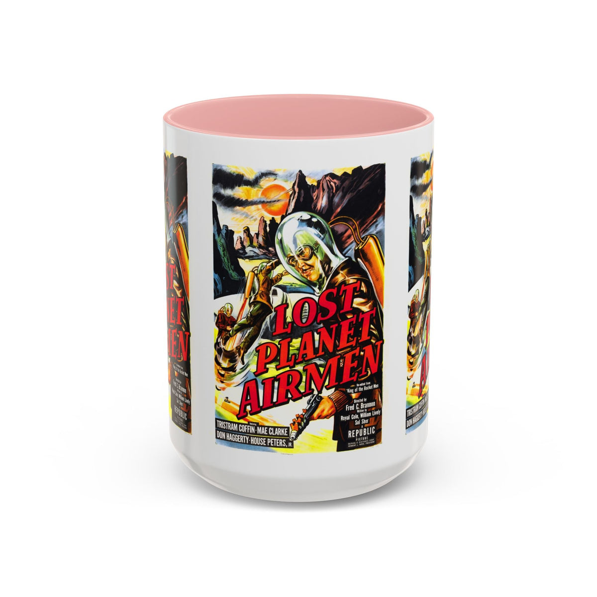 Cult Classic Movie Poster Art Accent Coffee Mug (11, 15oz) - Lost Planet Airmen 1951 - Mug
