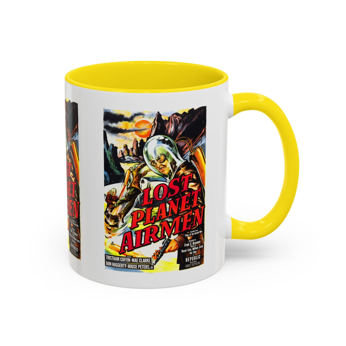 Cult Classic Movie Poster Art Accent Coffee Mug (11, 15oz) - Lost Planet Airmen 1951 - Mug