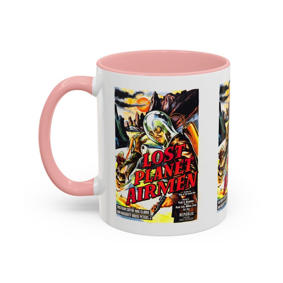 Cult Classic Movie Poster Art Accent Coffee Mug (11, 15oz) - Lost Planet Airmen 1951 - Mug