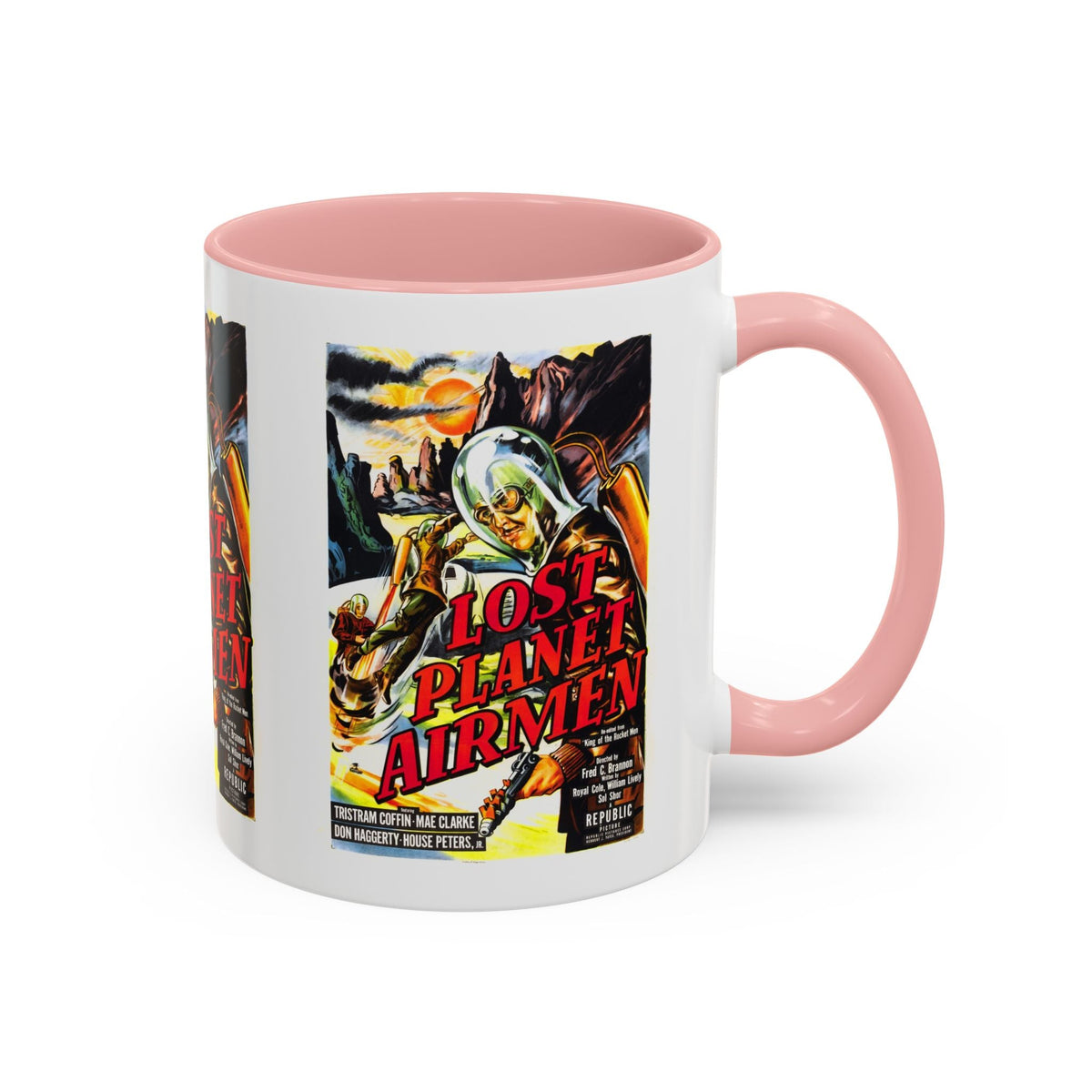 Cult Classic Movie Poster Art Accent Coffee Mug (11, 15oz) - Lost Planet Airmen 1951 - Mug