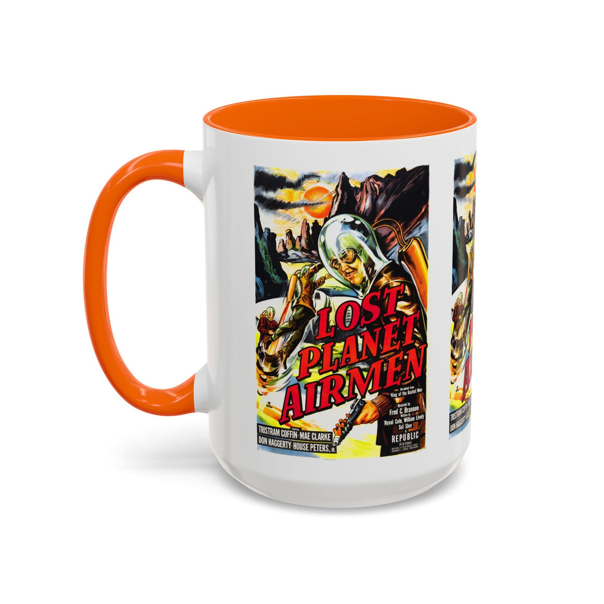 Cult Classic Movie Poster Art Accent Coffee Mug (11, 15oz) - Lost Planet Airmen 1951 - Mug