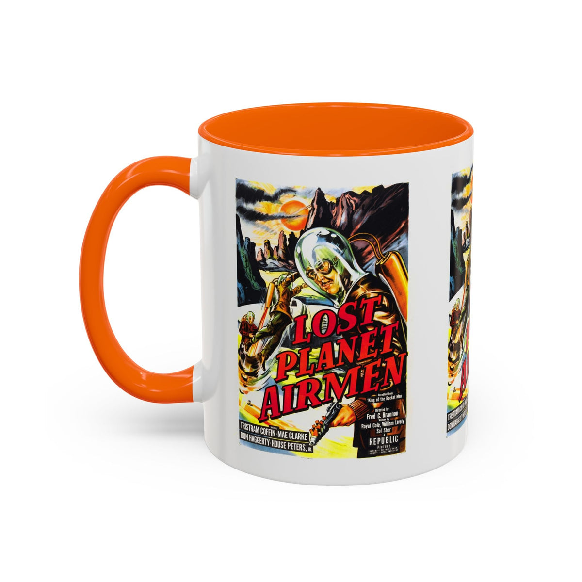 Cult Classic Movie Poster Art Accent Coffee Mug (11, 15oz) - Lost Planet Airmen 1951 - Mug