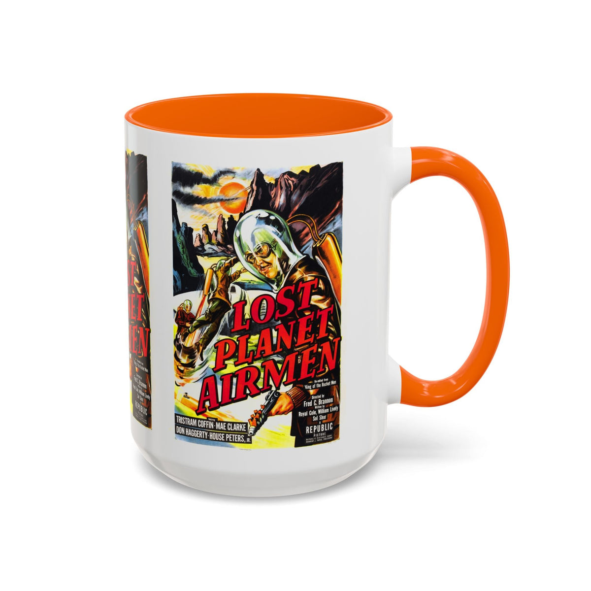 Cult Classic Movie Poster Art Accent Coffee Mug (11, 15oz) - Lost Planet Airmen 1951 - Mug