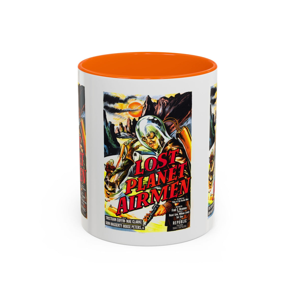 Cult Classic Movie Poster Art Accent Coffee Mug (11, 15oz) - Lost Planet Airmen 1951 - Mug
