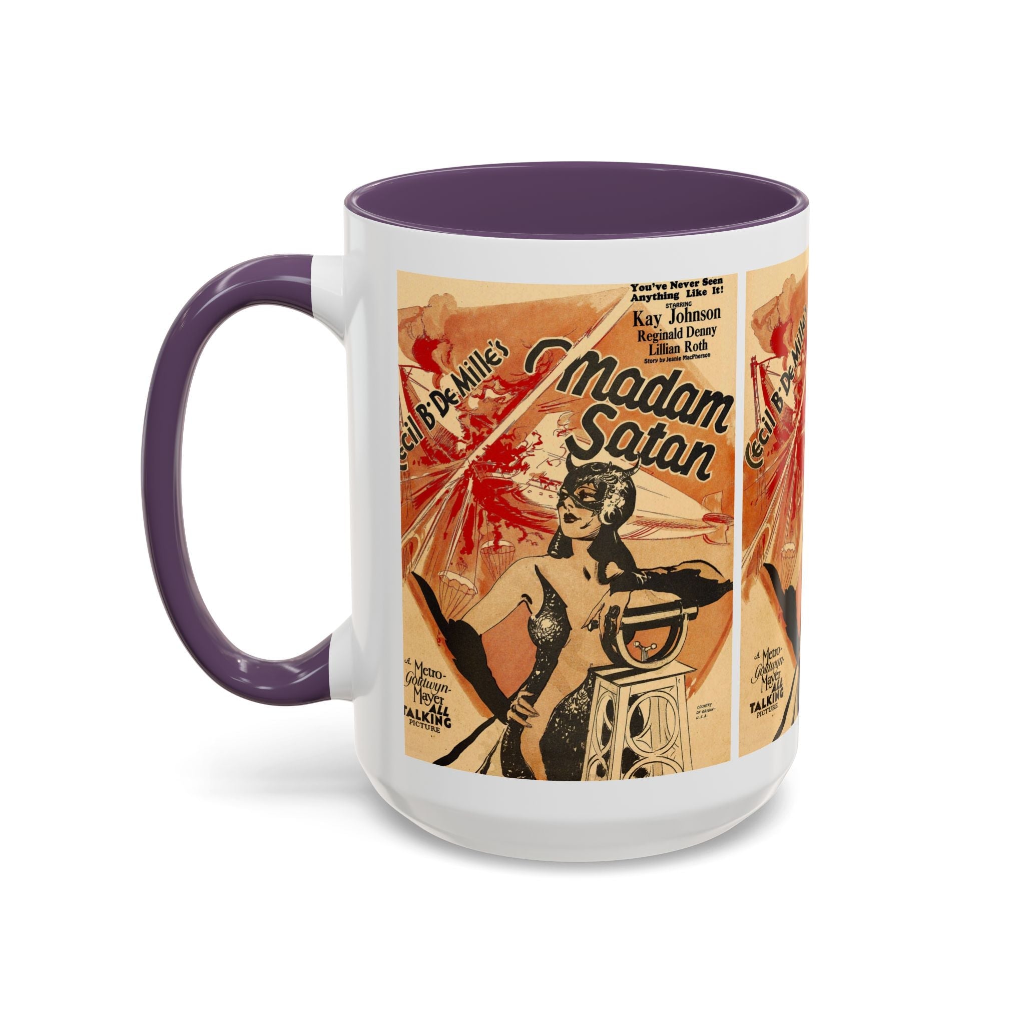 Cult Classic Movie Poster Art Accent Coffee Mug (11, 15oz) - Madame Satan 1930 - POPvault